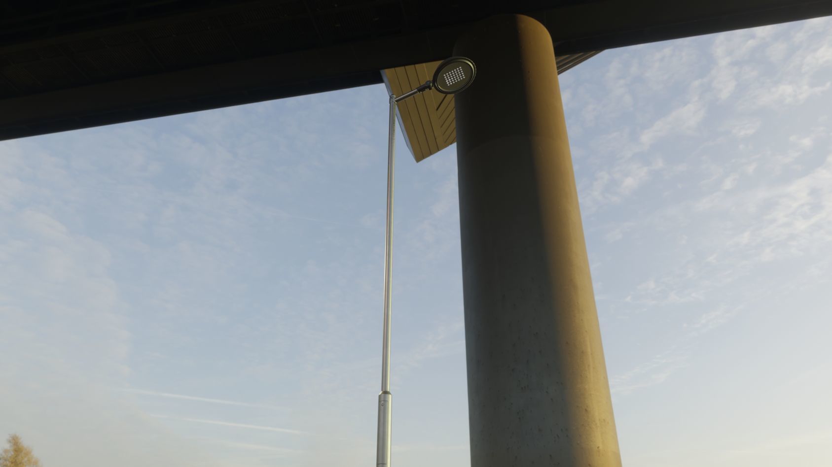 Street Light 15 version 6 5m with pole 2 Low-poly 3D model_91