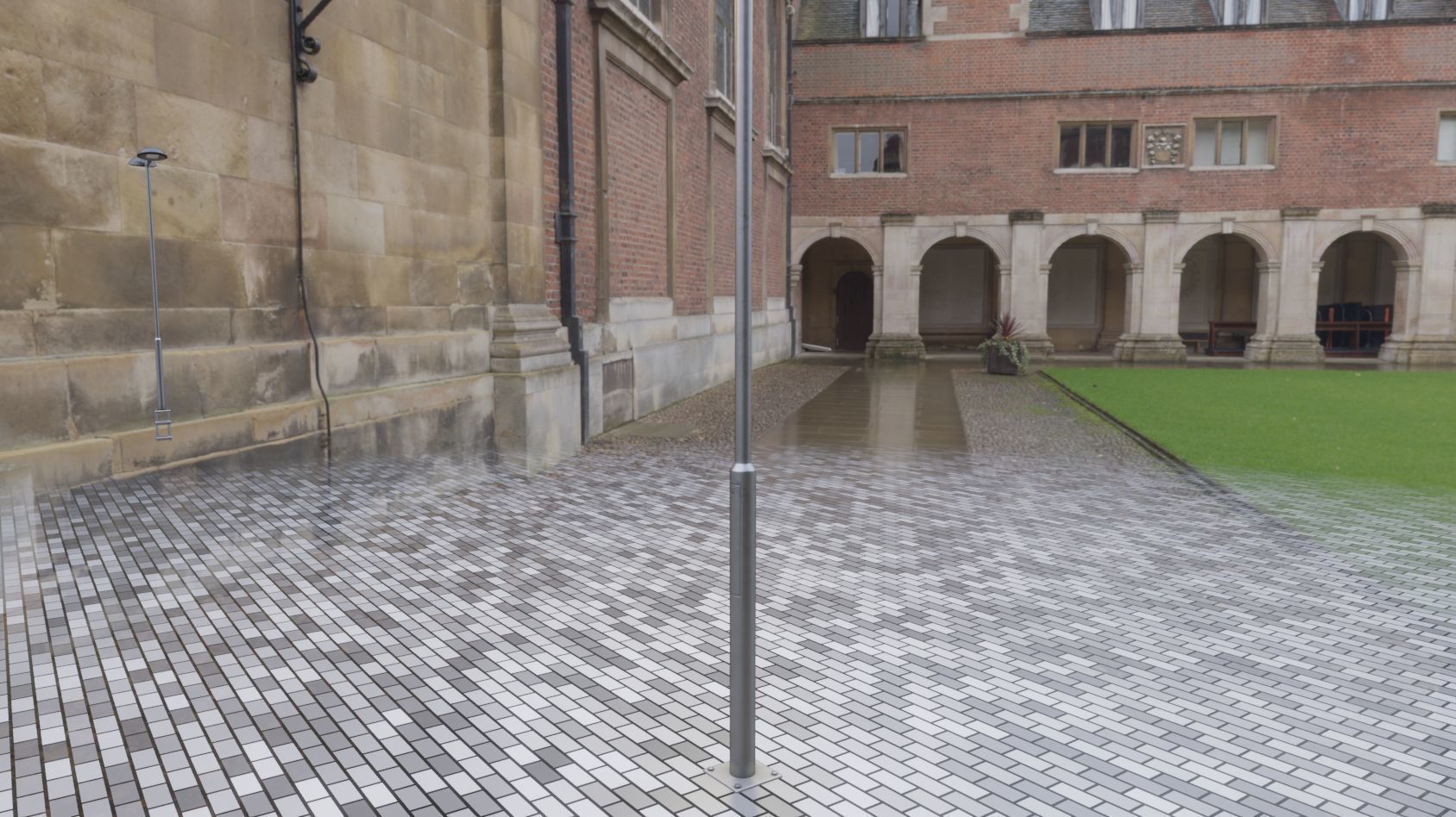 Street Light 15 version 6 5m with pole 2 Low-poly 3D model_30