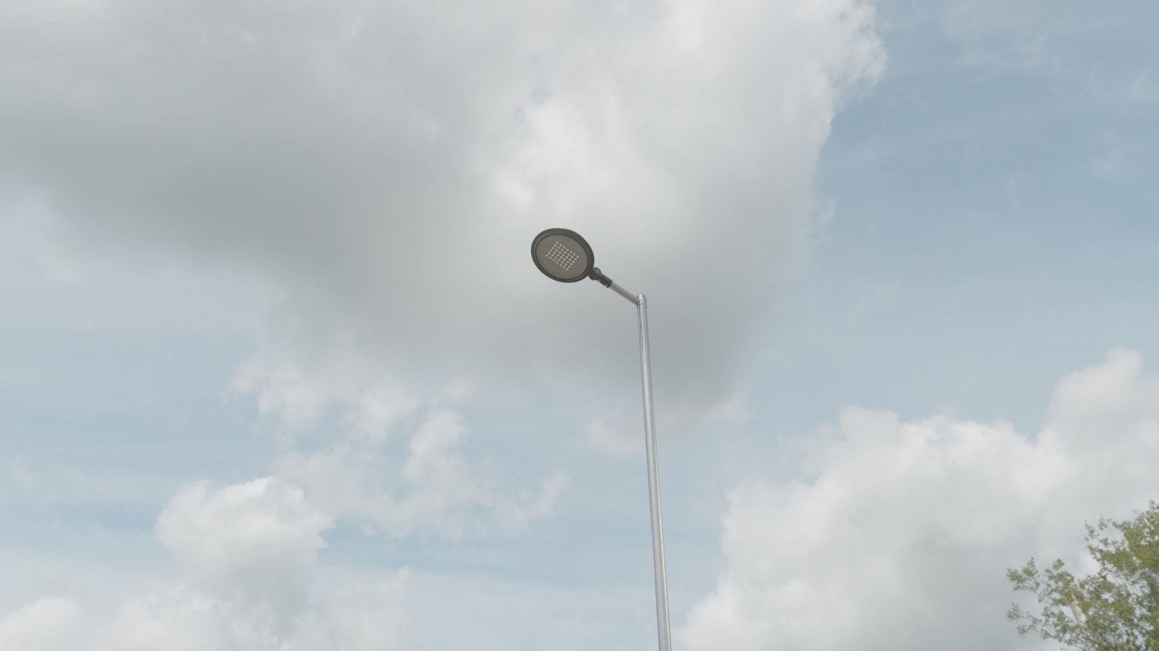 Street Light 15 version 6 5m with pole 2 Low-poly 3D model_99