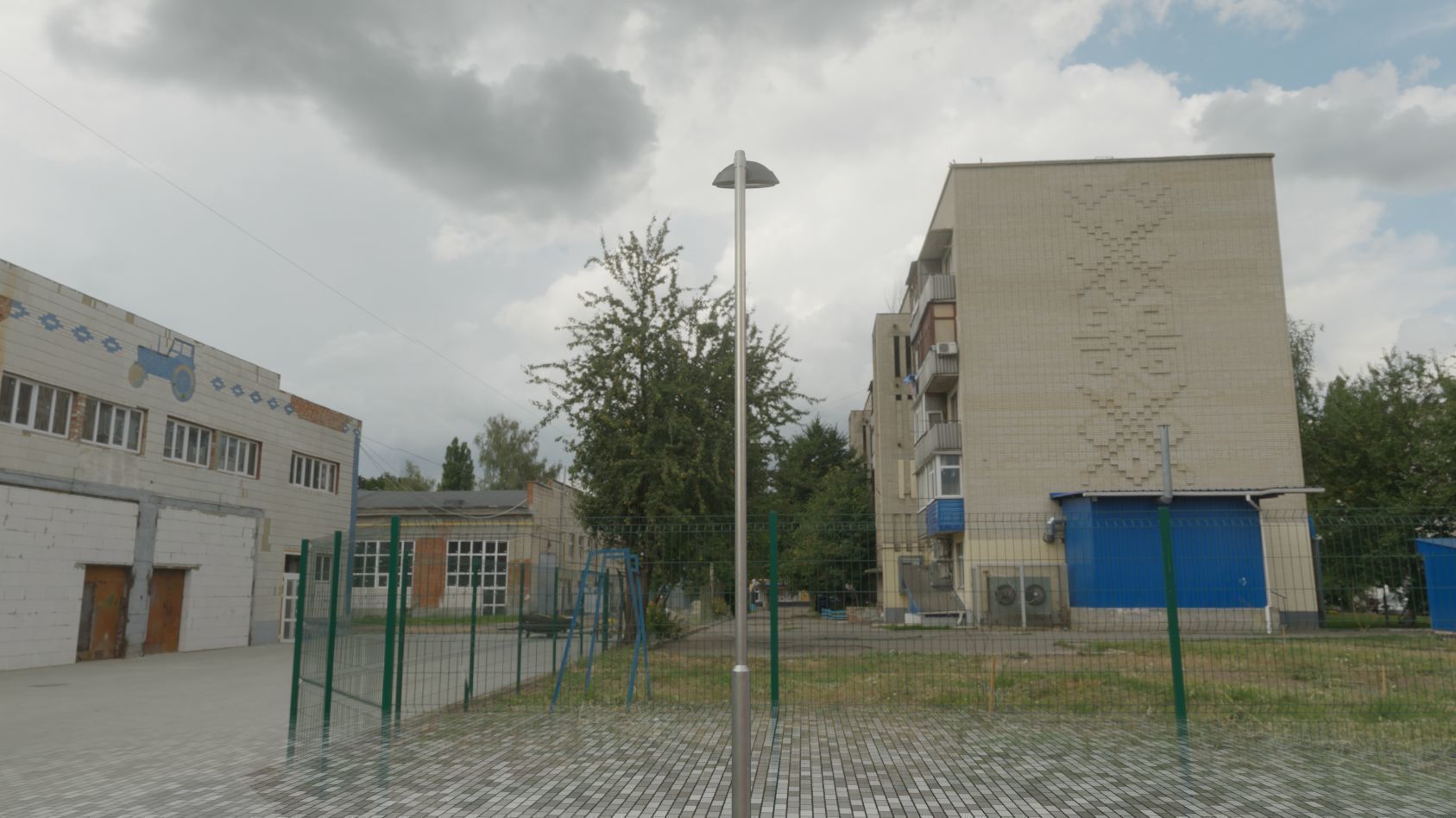 Street Light 15 version 6 5m with pole 2 Low-poly 3D model_17