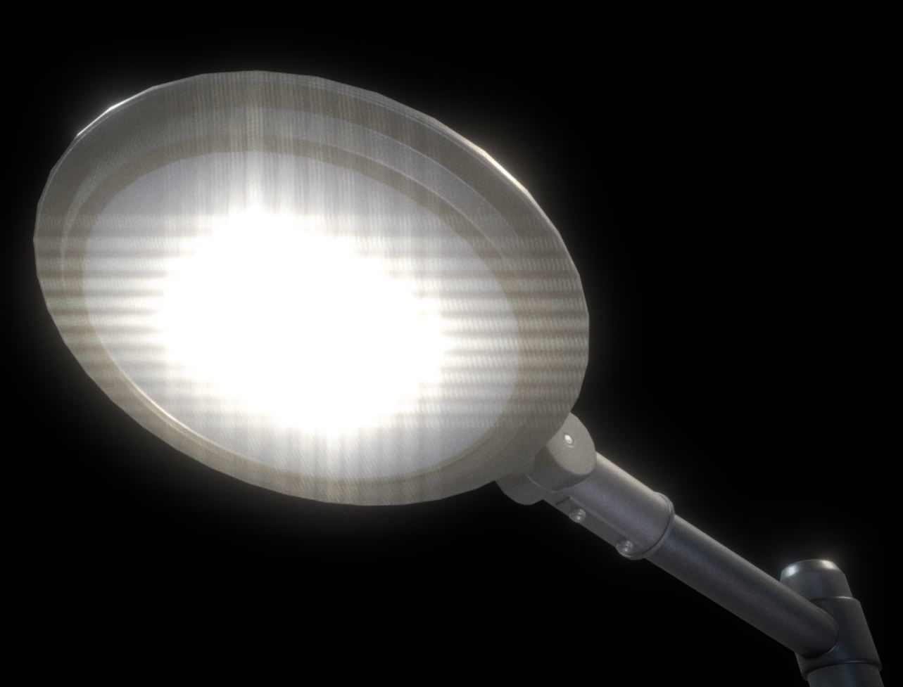 Street Light 15 version 6 5m with pole 2 Low-poly 3D model_3