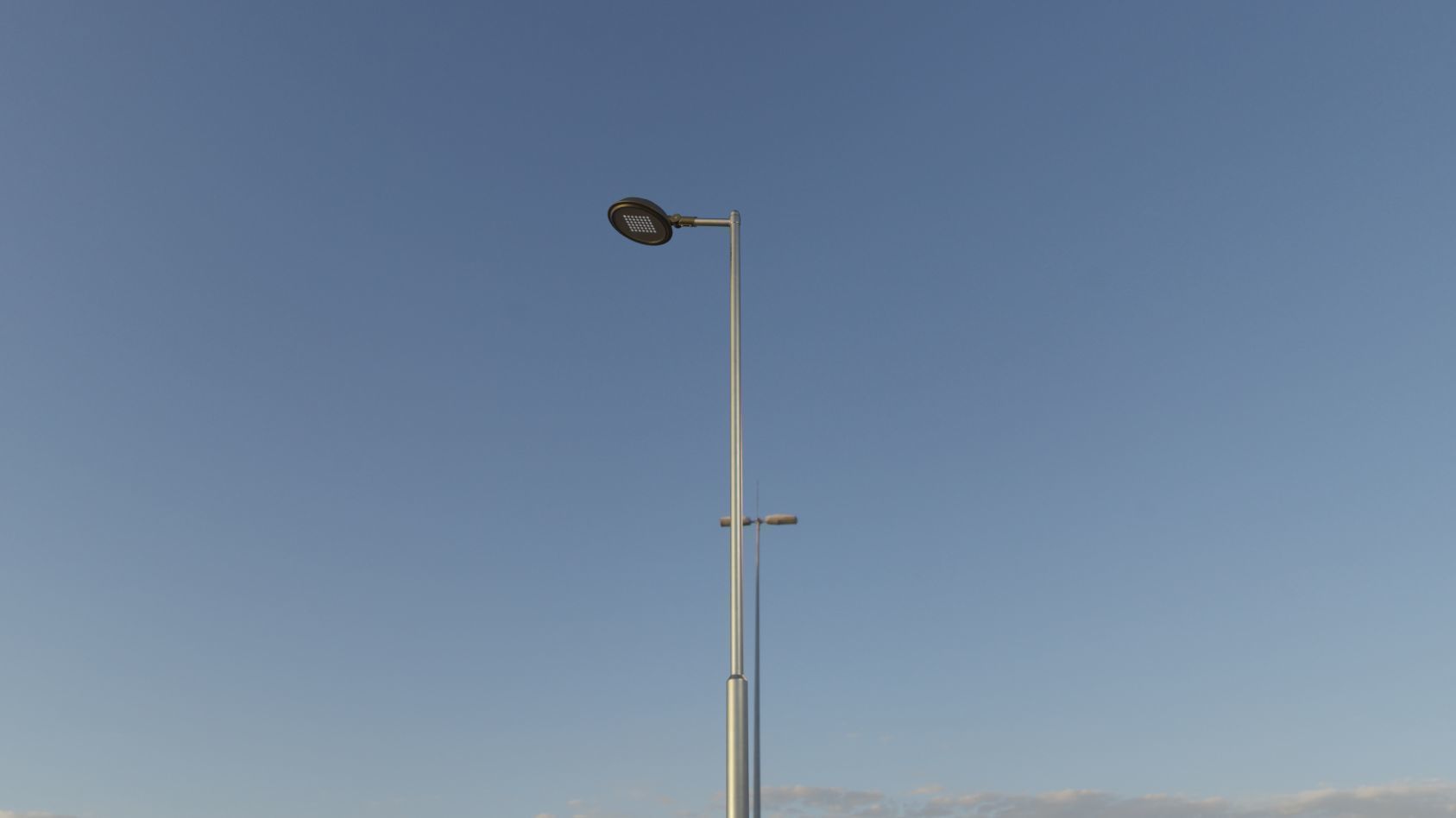 Street Light 15 version 6 5m with pole 2 Low-poly 3D model_74