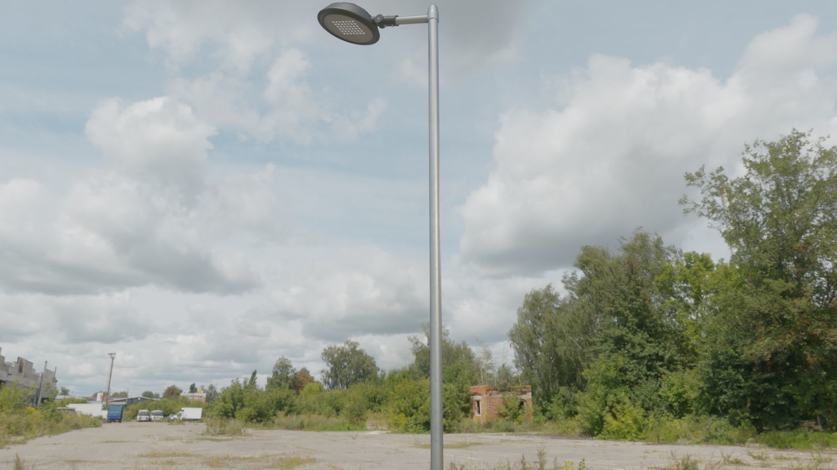 Street Light 15 version 6 5m with pole 2 Low-poly 3D model_42