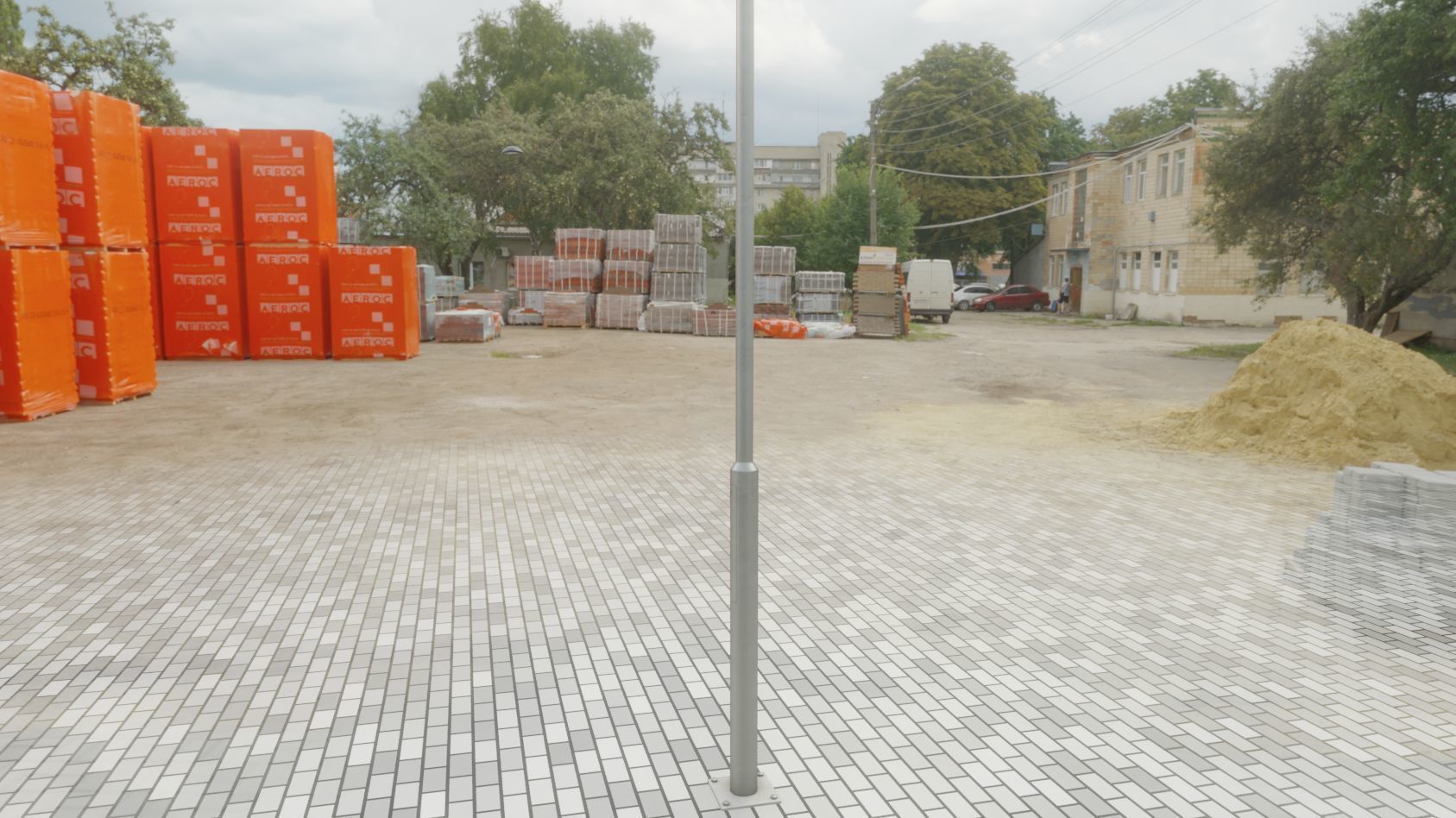 Street Light 15 version 6 5m with pole 2 Low-poly 3D model_32