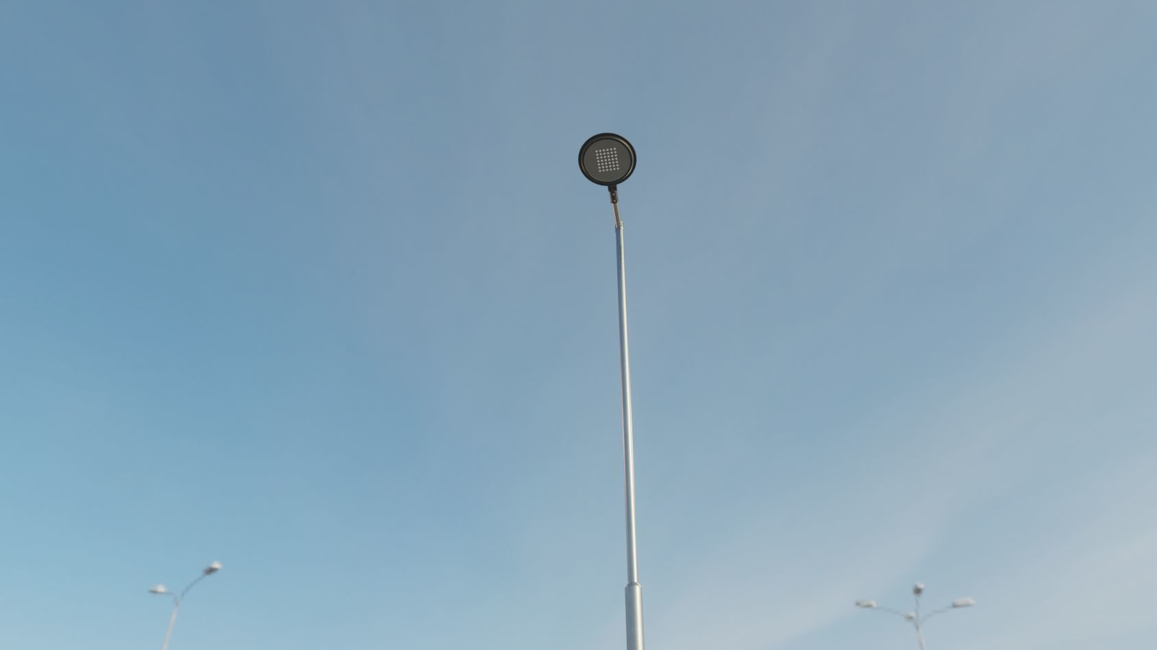 Street Light 15 version 6 5m with pole 2 Low-poly 3D model_65