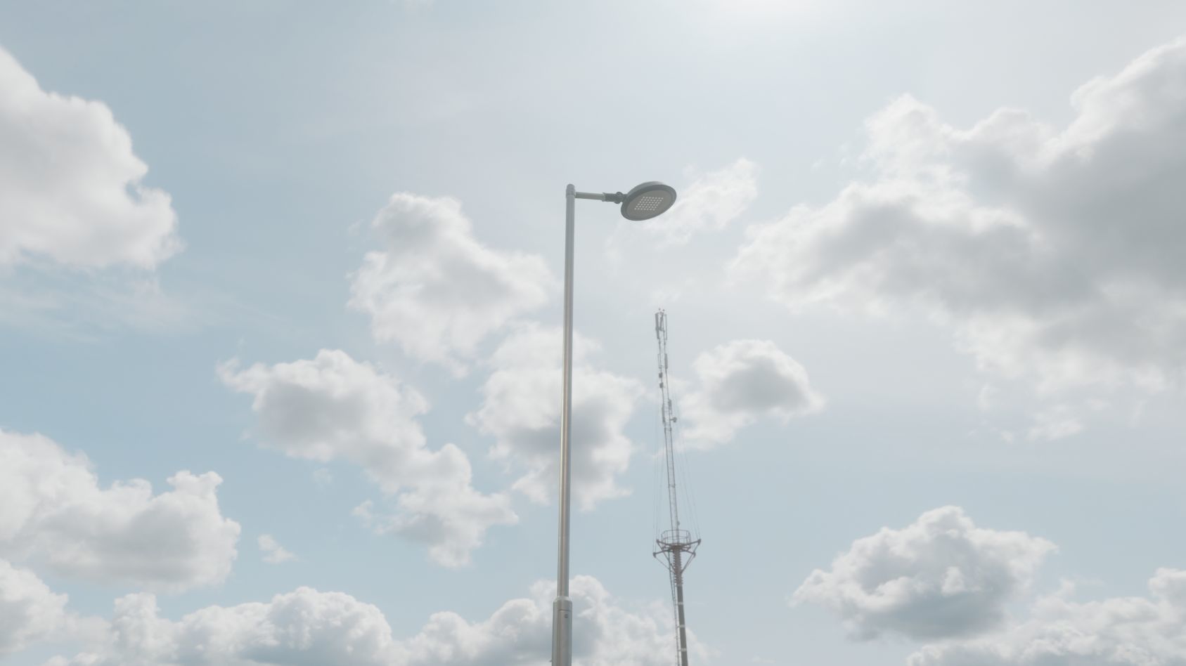 Street Light 15 version 6 5m with pole 2 Low-poly 3D model_87