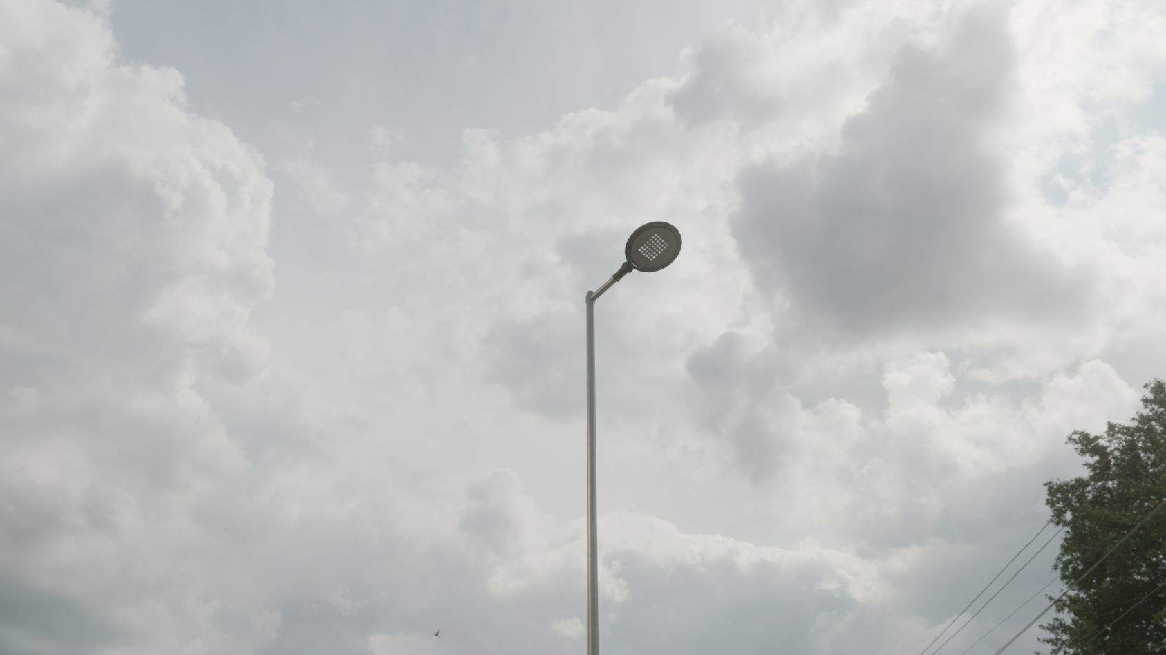 Street Light 15 version 6 5m with pole 2 Low-poly 3D model_60