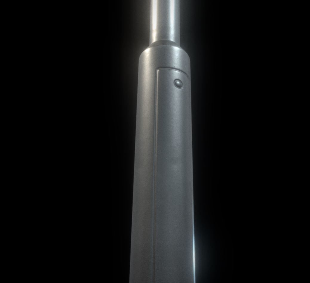 Street Light 15 version 6 5m with pole 2 Low-poly 3D model_13