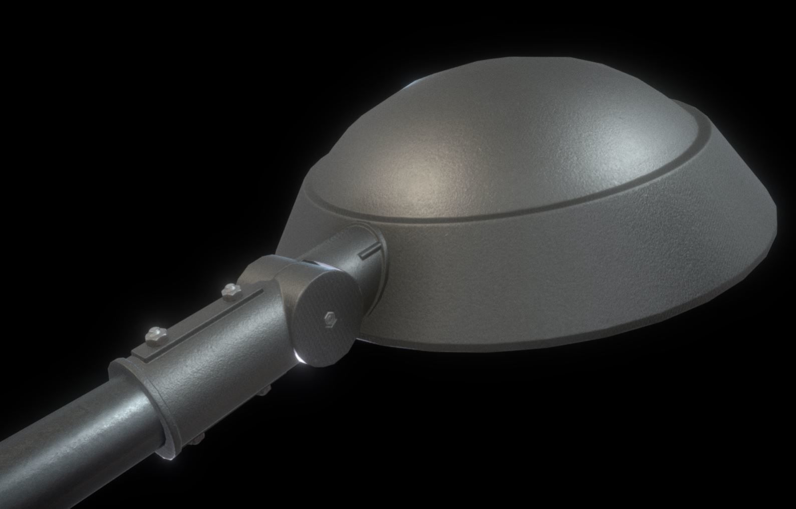 Street Light 15 version 6 5m with pole 2 Low-poly 3D model_4