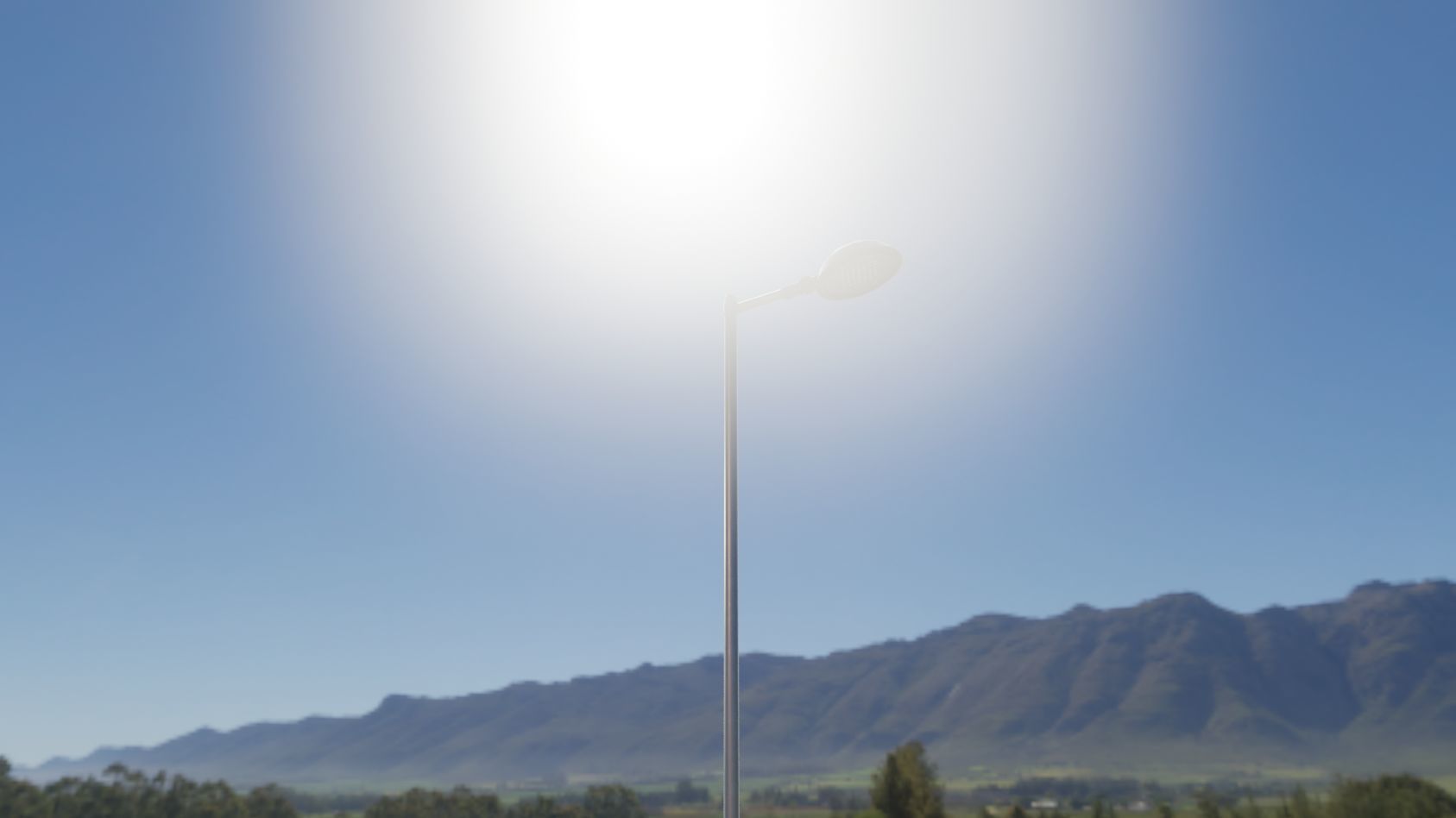 Street Light 15 version 6 5m with pole 2 Low-poly 3D model_26