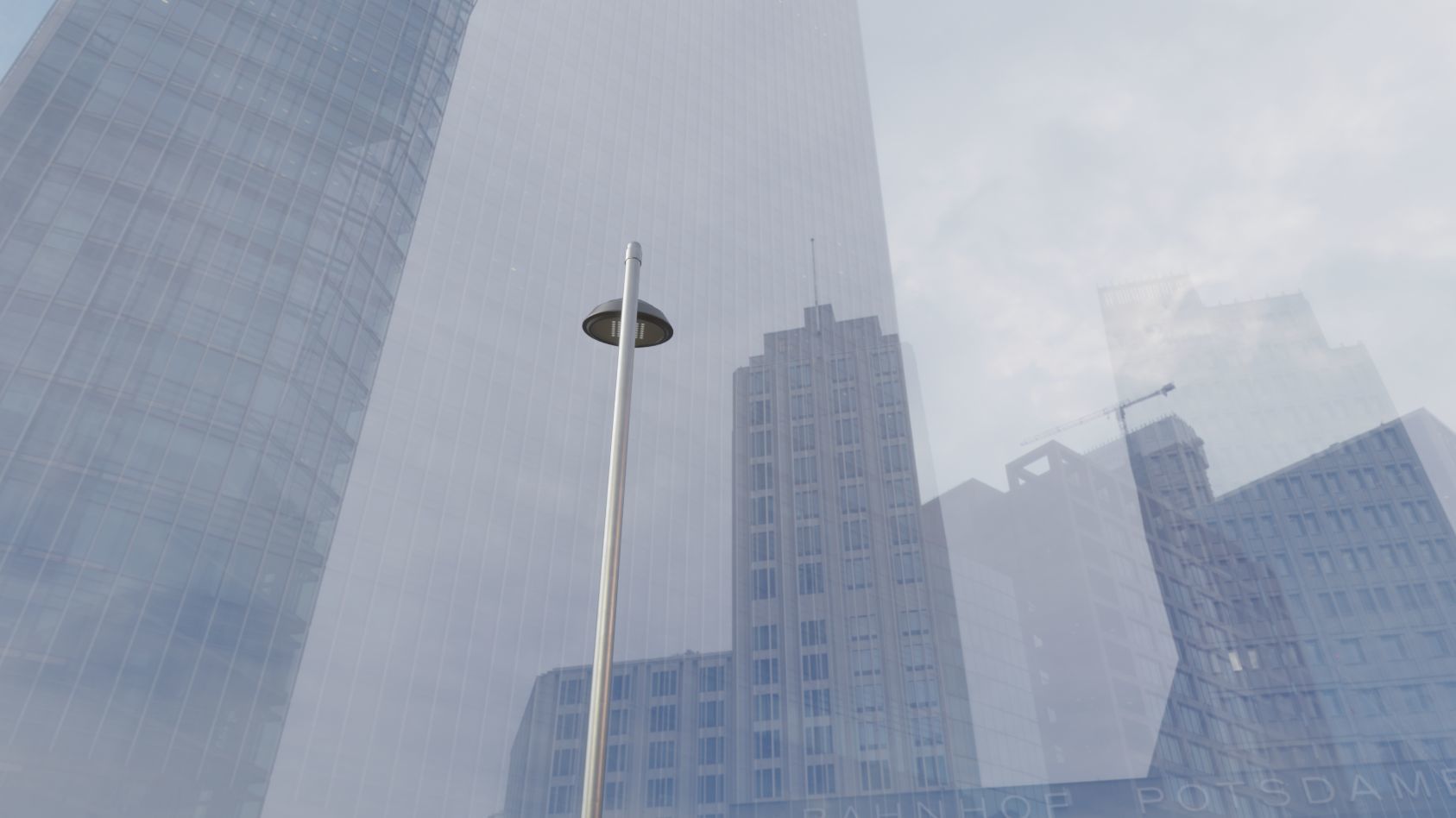 Street Light 15 version 6 5m with pole 2 Low-poly 3D model_48