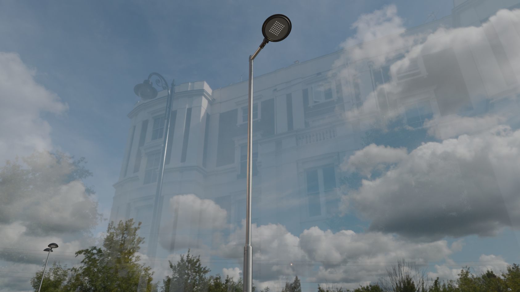 Street Light 15 version 6 5m with pole 2 Low-poly 3D model_2