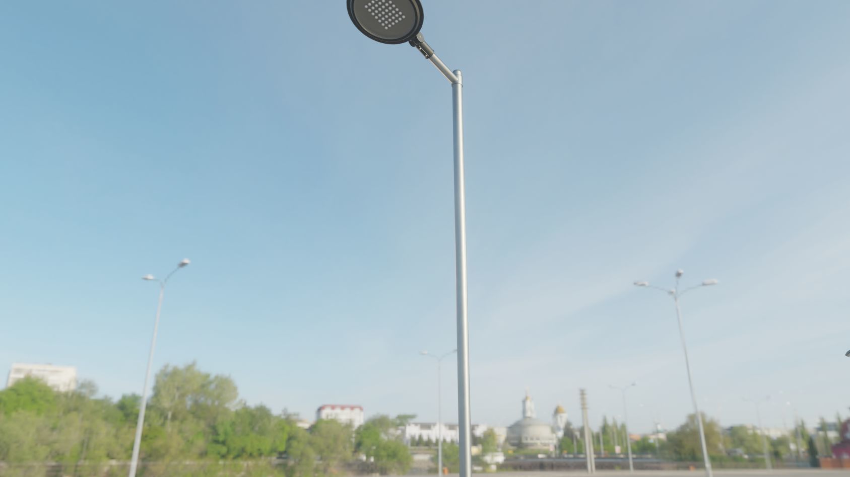 Street Light 15 version 6 5m with pole 2 Low-poly 3D model_37
