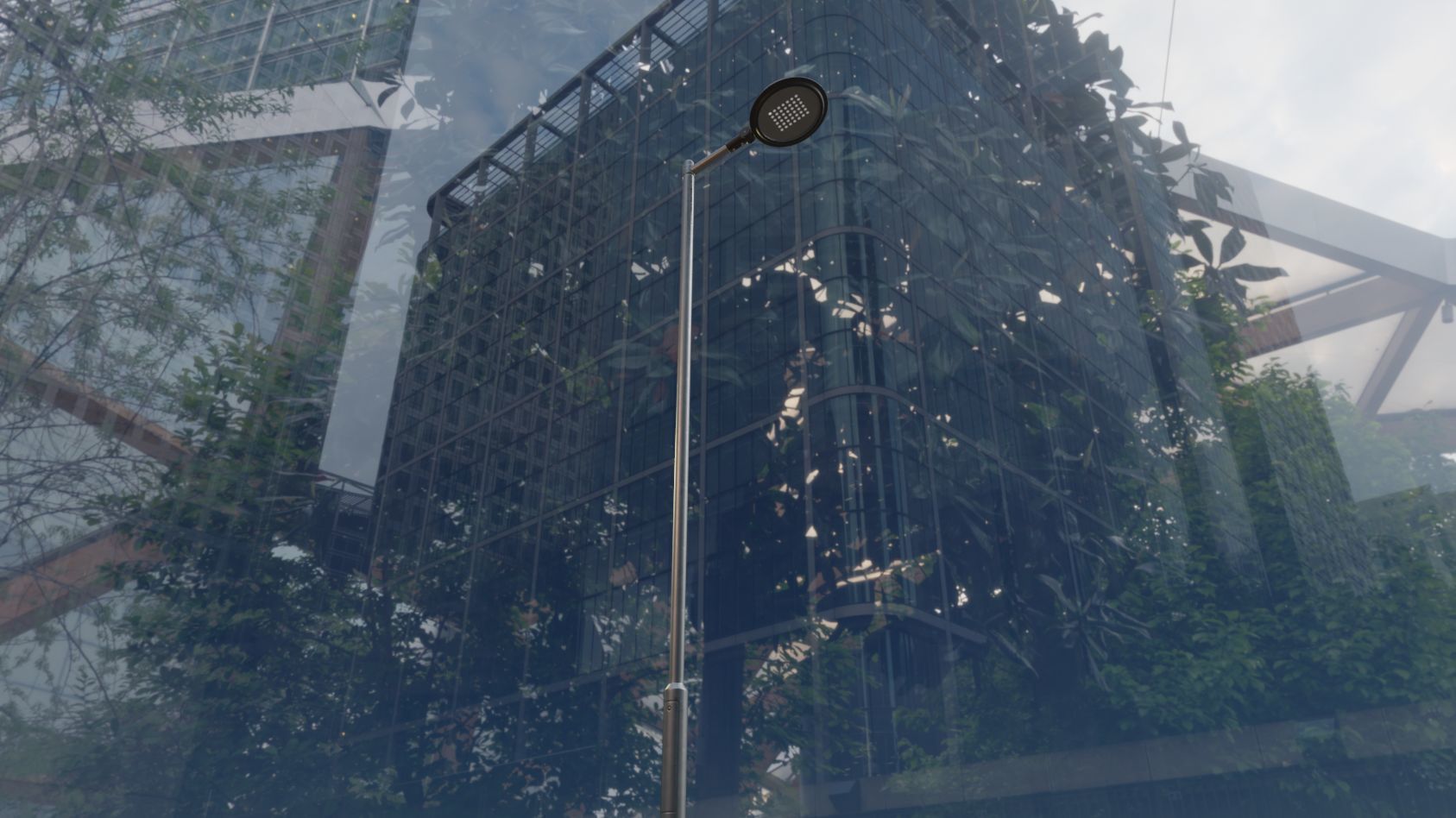 Street Light 15 version 6 5m with pole 2 Low-poly 3D model_92