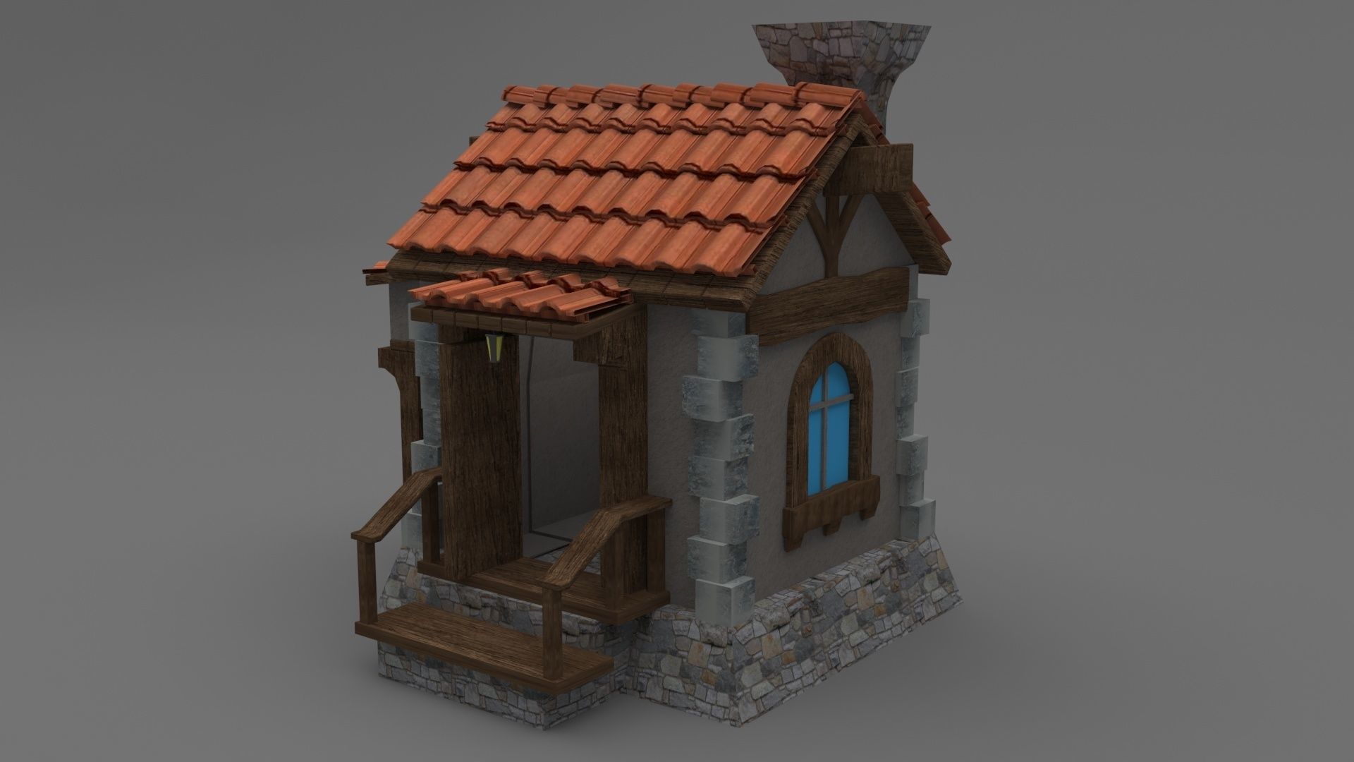 Old House 3D model_3