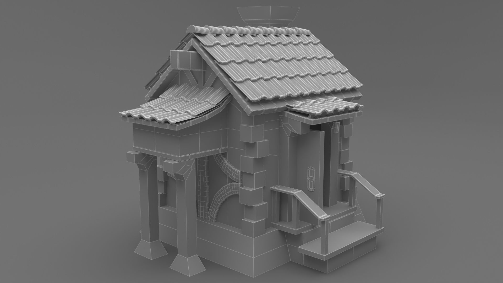 Old House 3D model_2