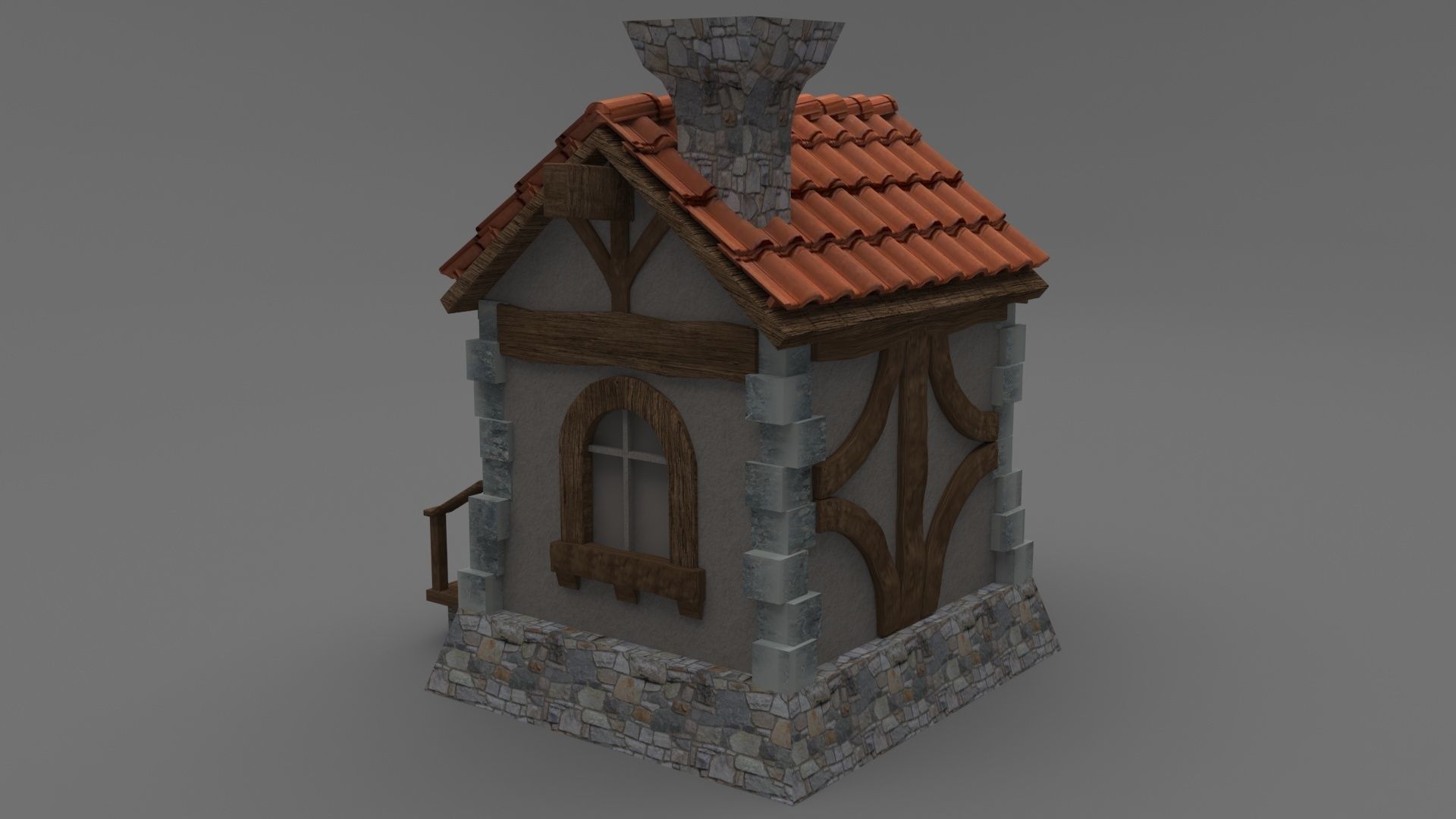 Old House 3D model_6
