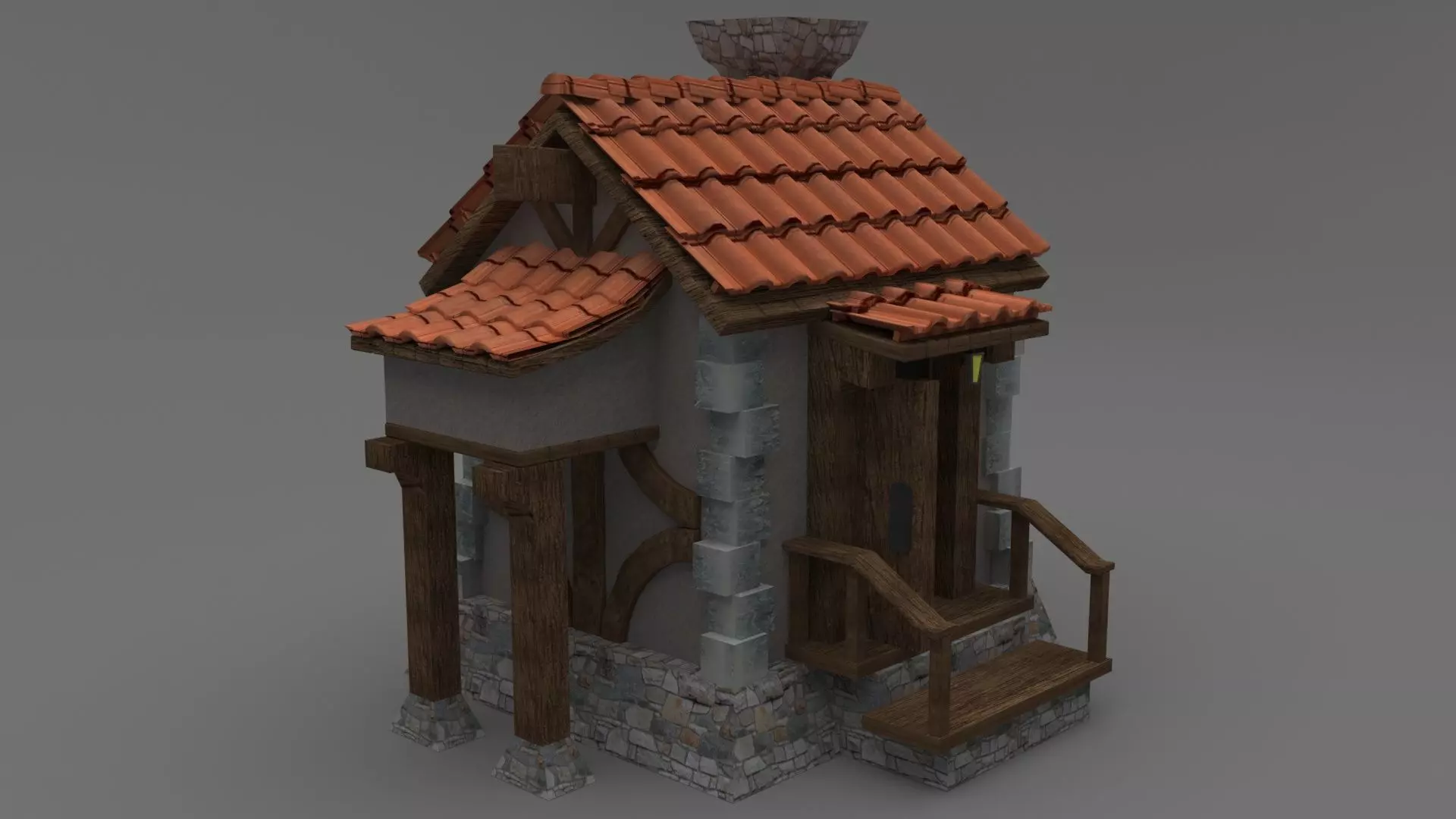 Old House 3D model_0