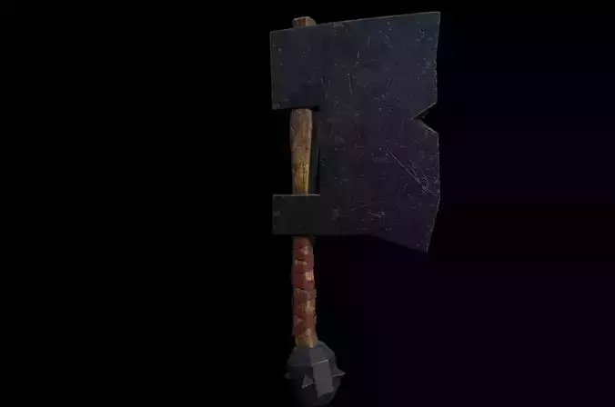 Low poly Fantasy Axe