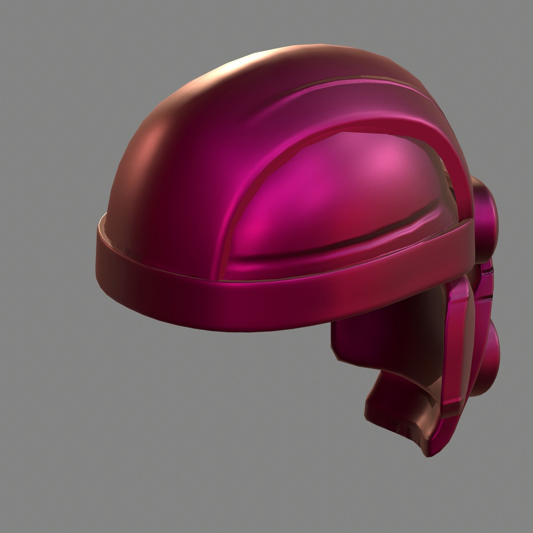 Gas mask helmet 3d model scifi Low-poly Low-poly 3D model_5