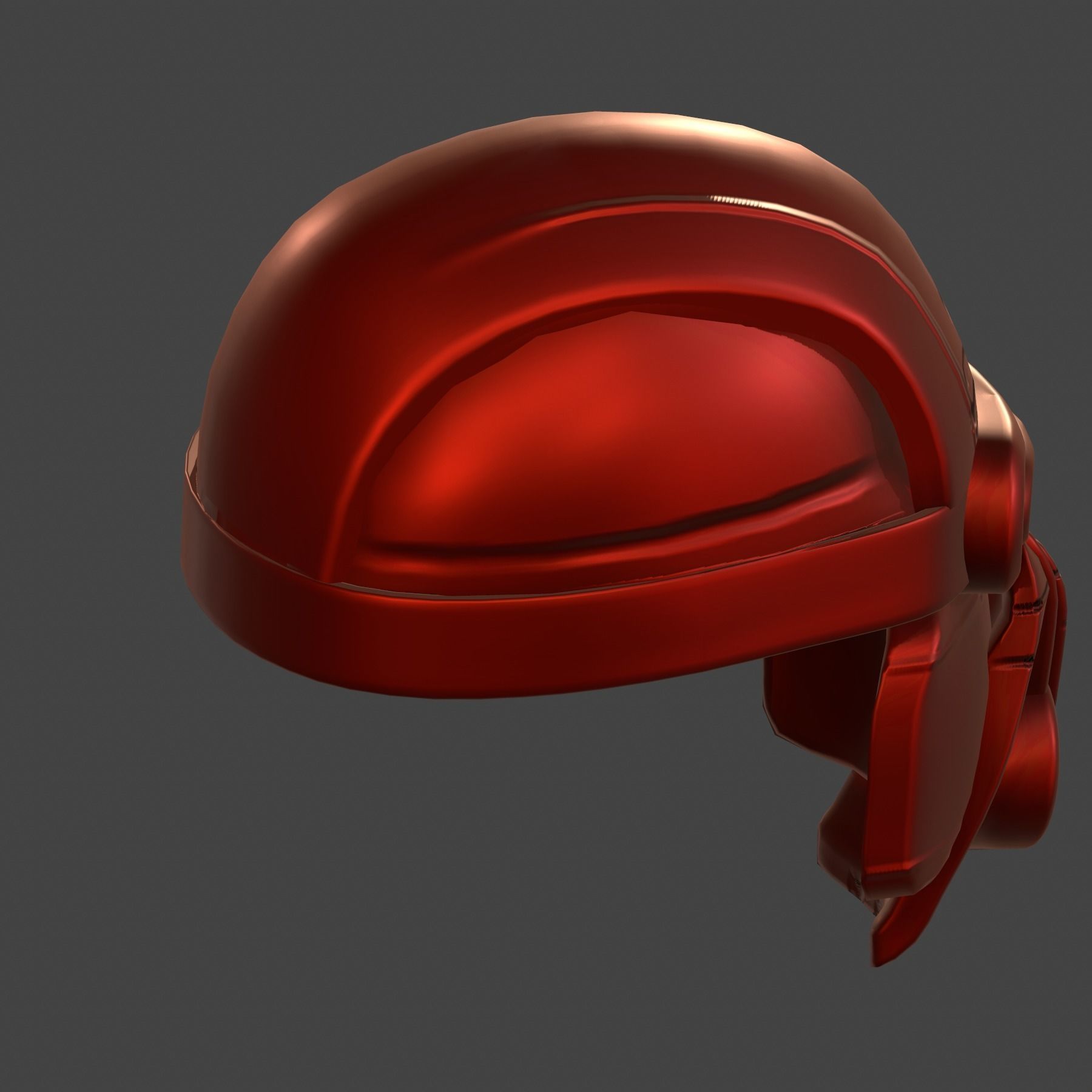 Gas mask helmet 3d model scifi Low-poly Low-poly 3D model Low-poly 3D model_5