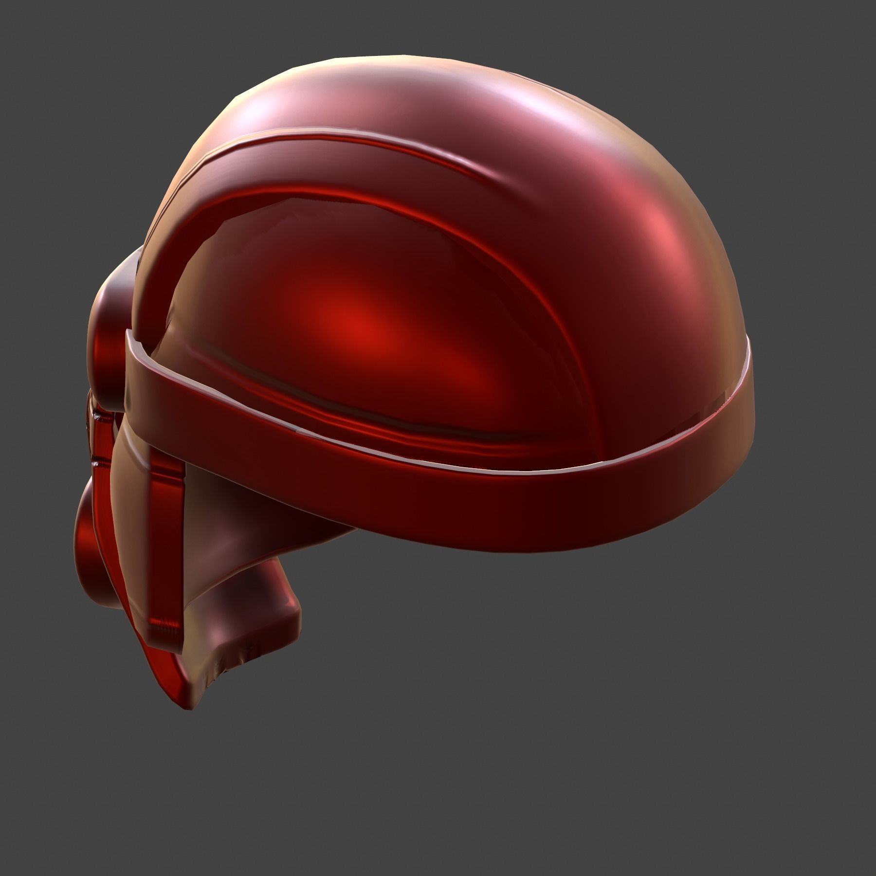 Gas mask helmet 3d model scifi Low-poly Low-poly 3D model Low-poly 3D model_6