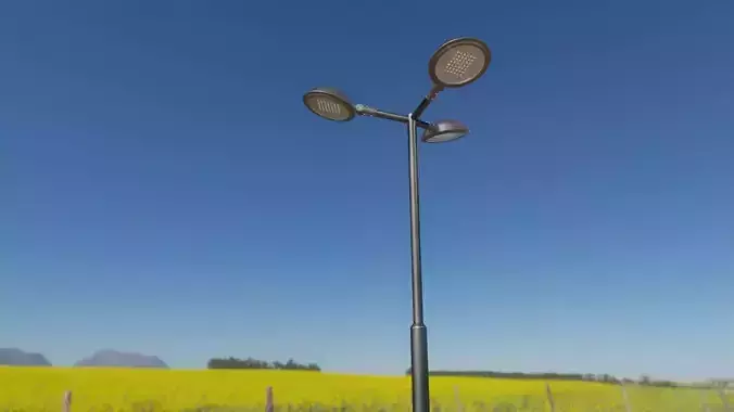 Street Light 15 version 3 3m with pole 3 Low-poly 3D model