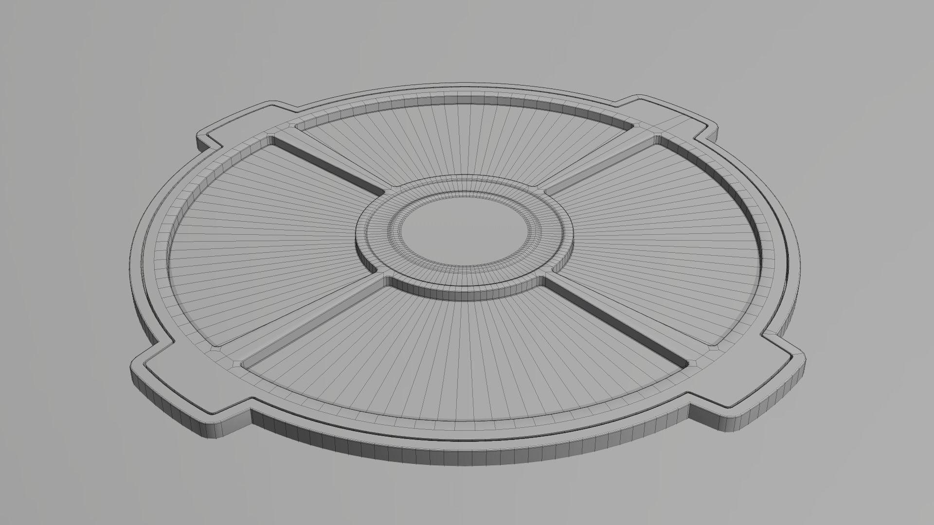 Sewerage hatchways set 3D model_11