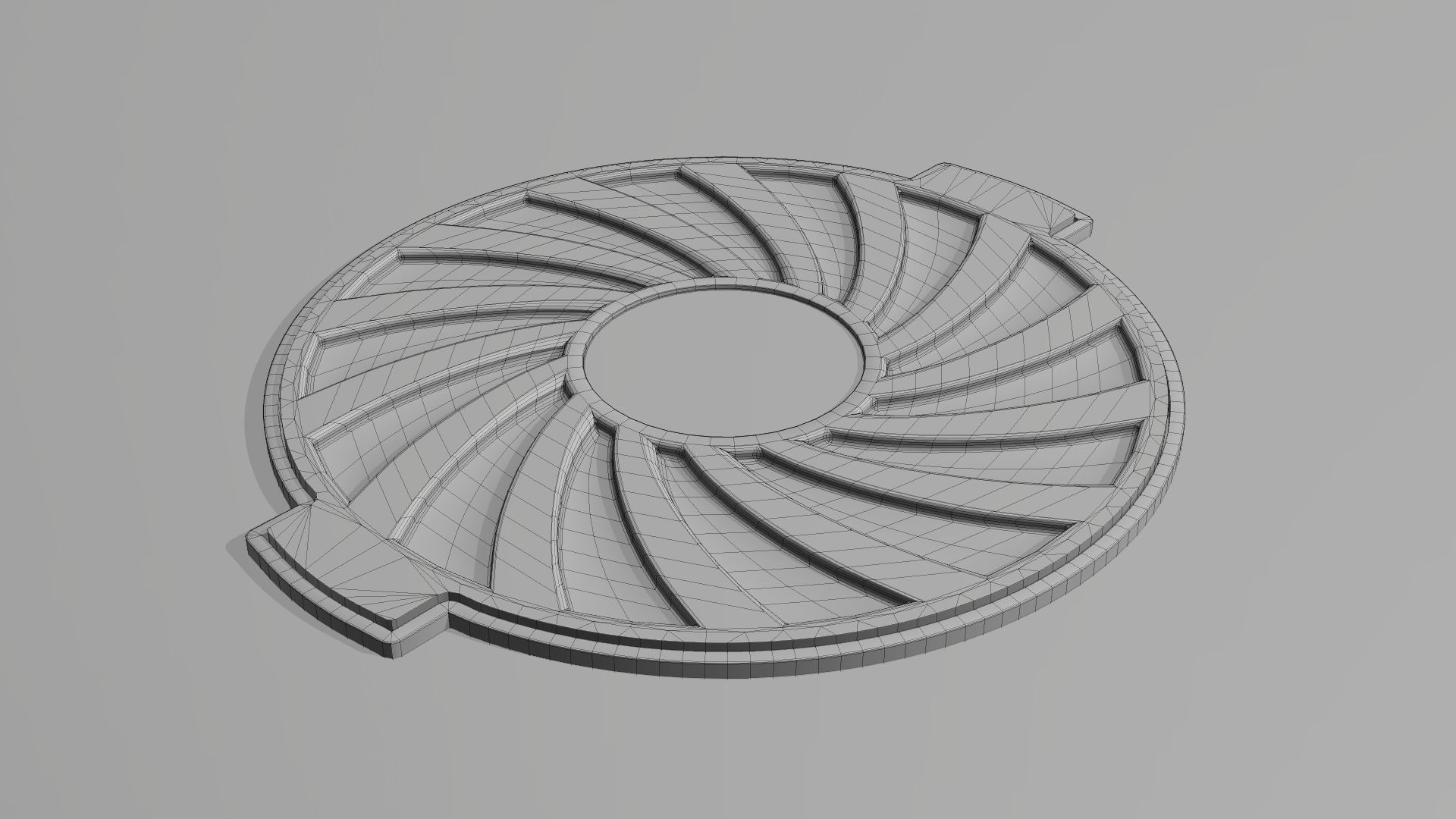 Sewerage hatchways set 3D model_9