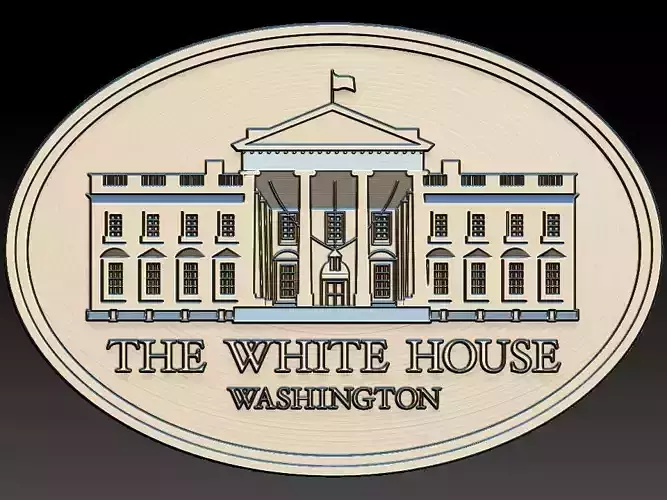 The White House 3D STL Model for CNC Router  3D print model