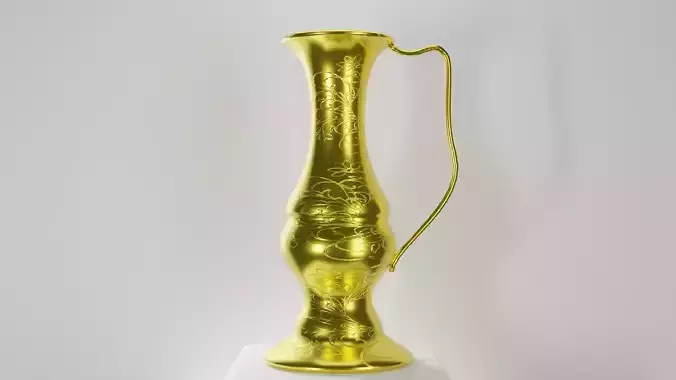brass vase