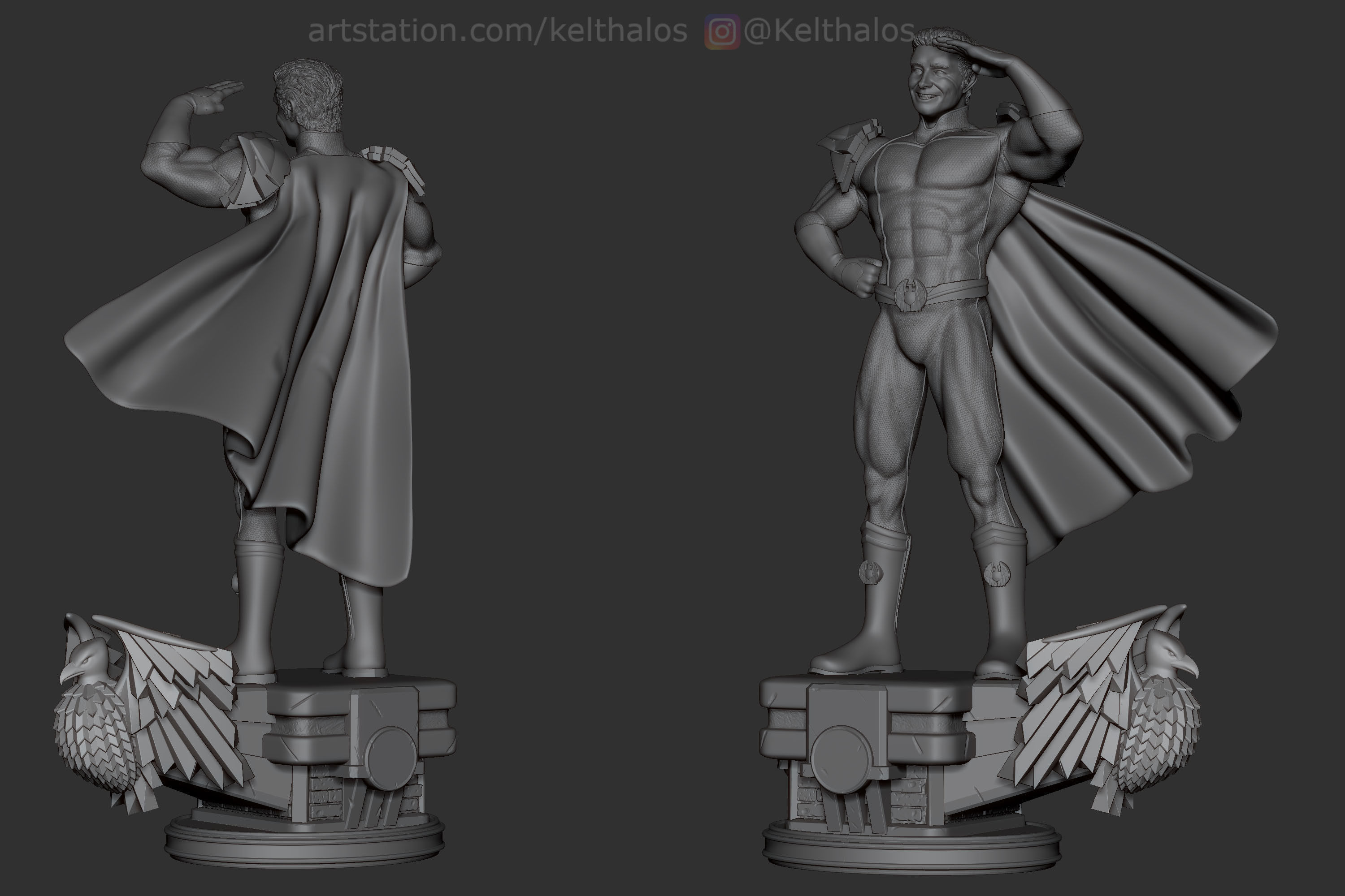Homelander 3D-Print man dressed as superhero 3D print model_5