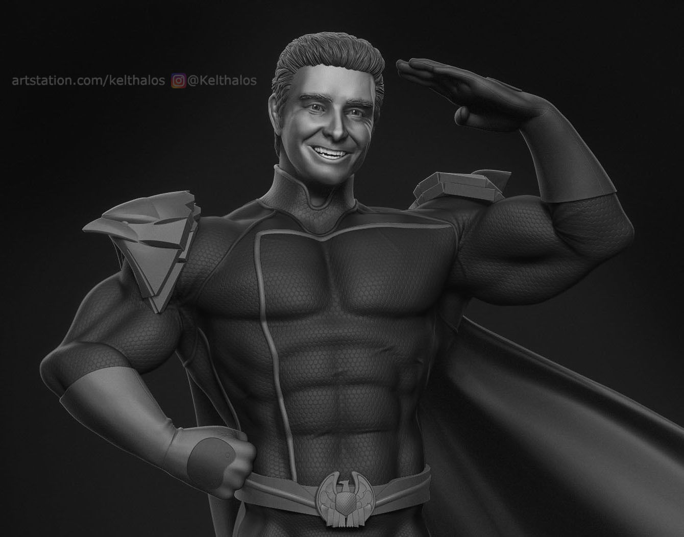 Homelander 3D-Print man dressed as superhero 3D print model_7