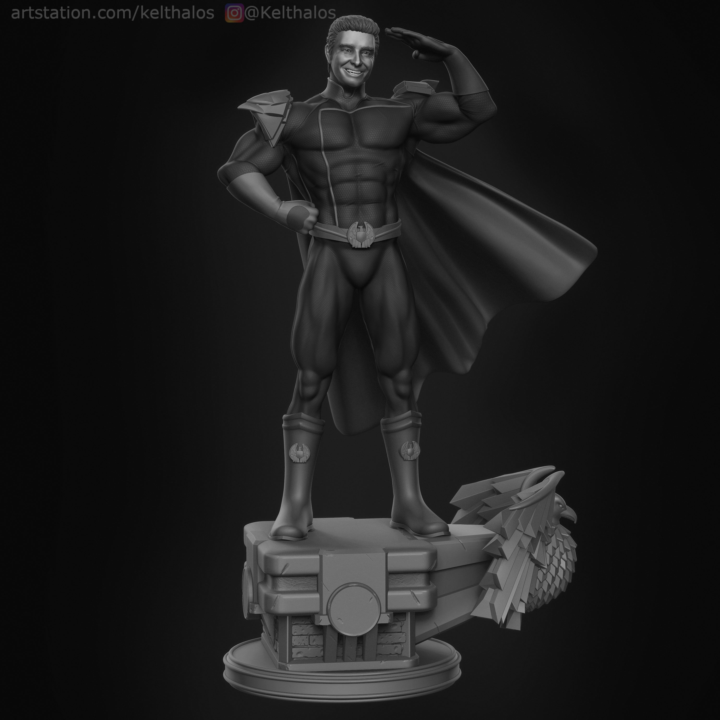Homelander 3D-Print man dressed as superhero 3D print model_2