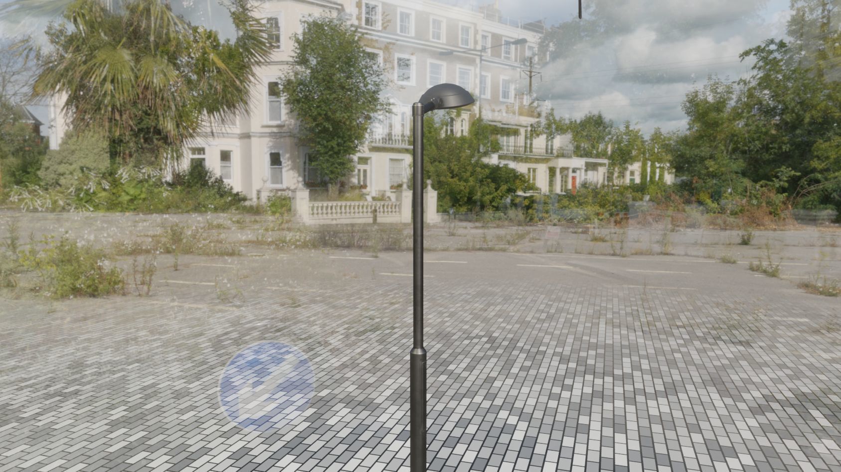 Street Light 15 version 1 3m with pole 3 Low-poly 3D model_58