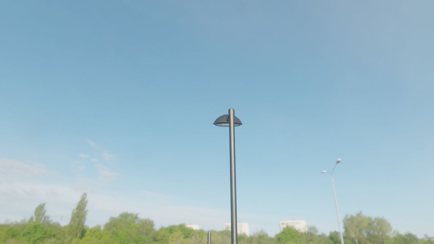 Street Light 15 version 1 3m with pole 3 Low-poly 3D model_89