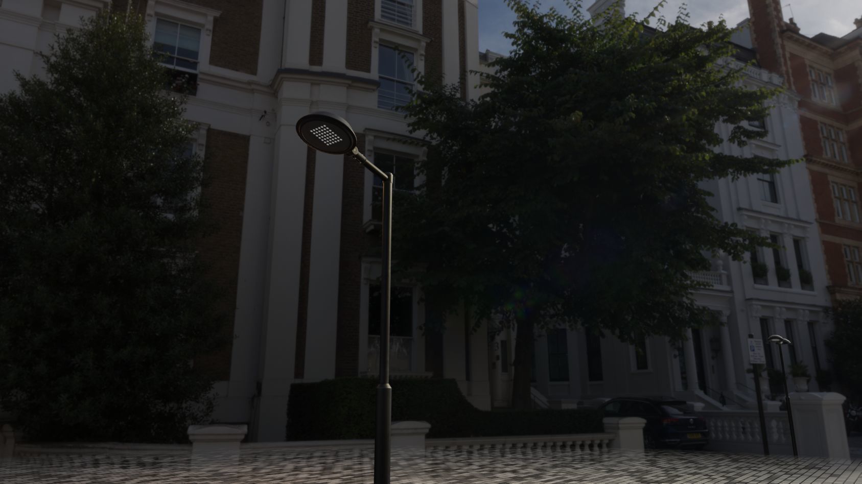 Street Light 15 version 1 3m with pole 3 Low-poly 3D model_101