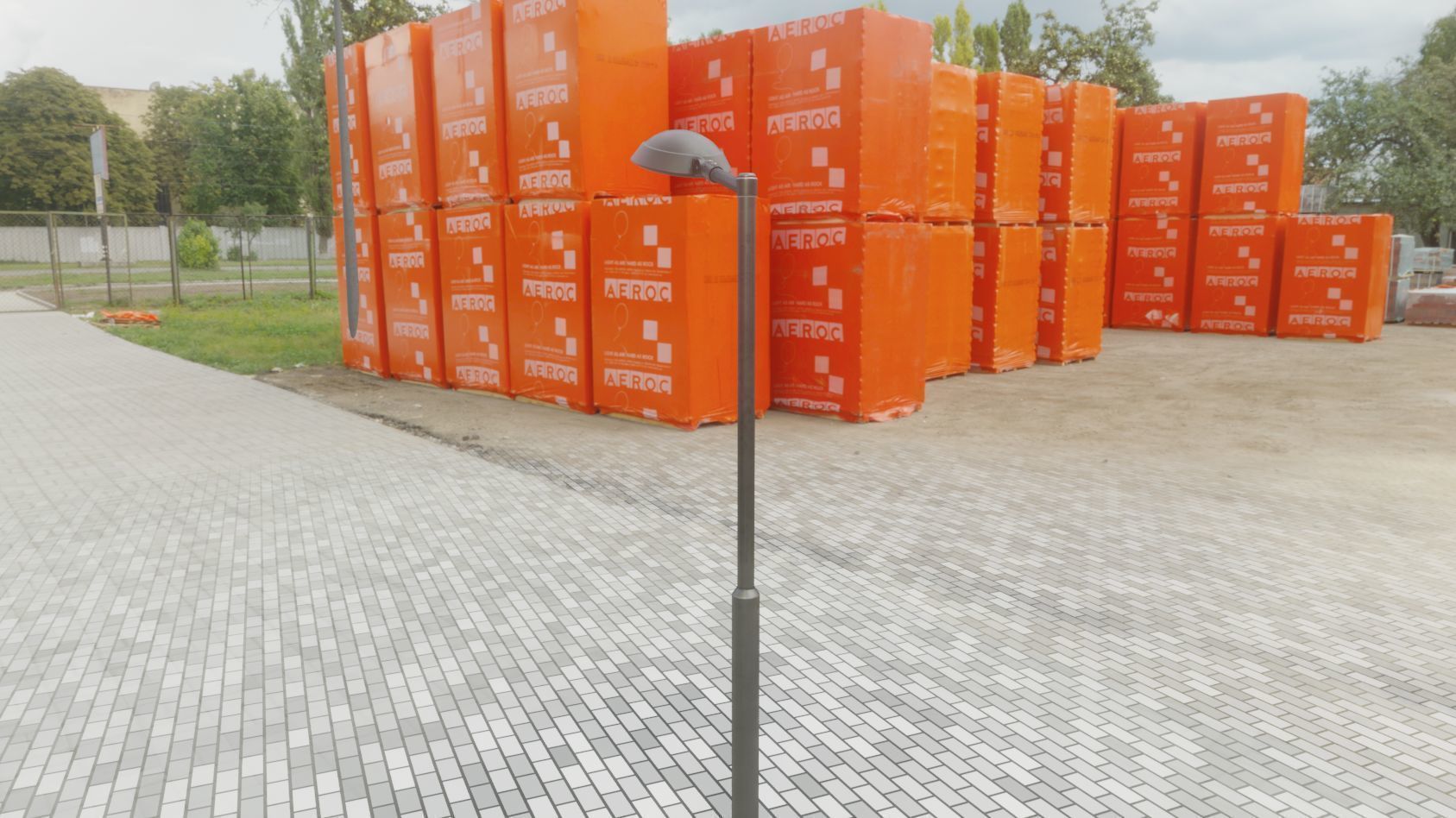 Street Light 15 version 1 3m with pole 3 Low-poly 3D model_54