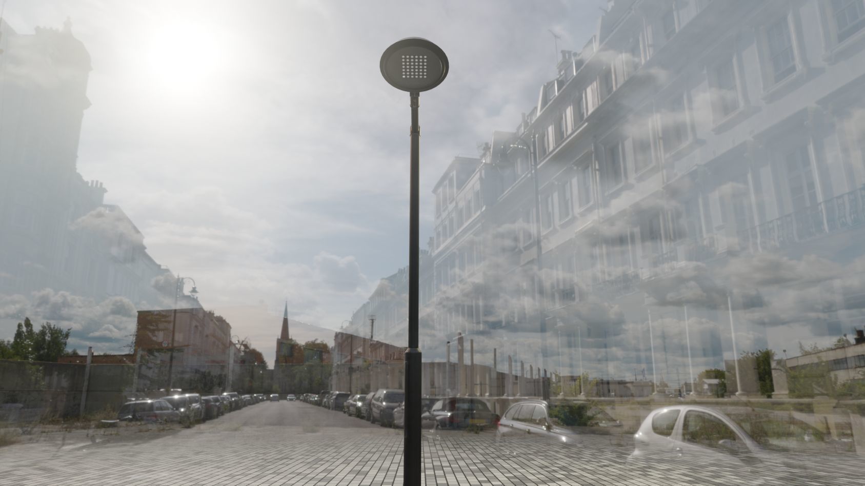 Street Light 15 version 1 3m with pole 3 Low-poly 3D model_73