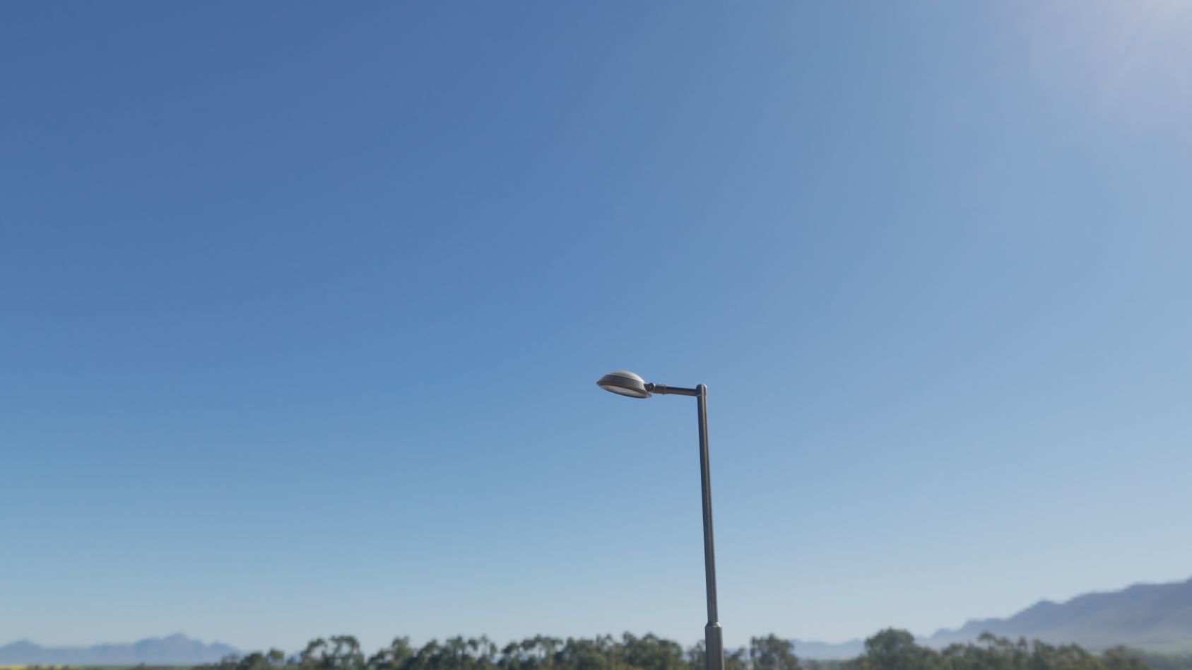 Street Light 15 version 1 3m with pole 3 Low-poly 3D model_16