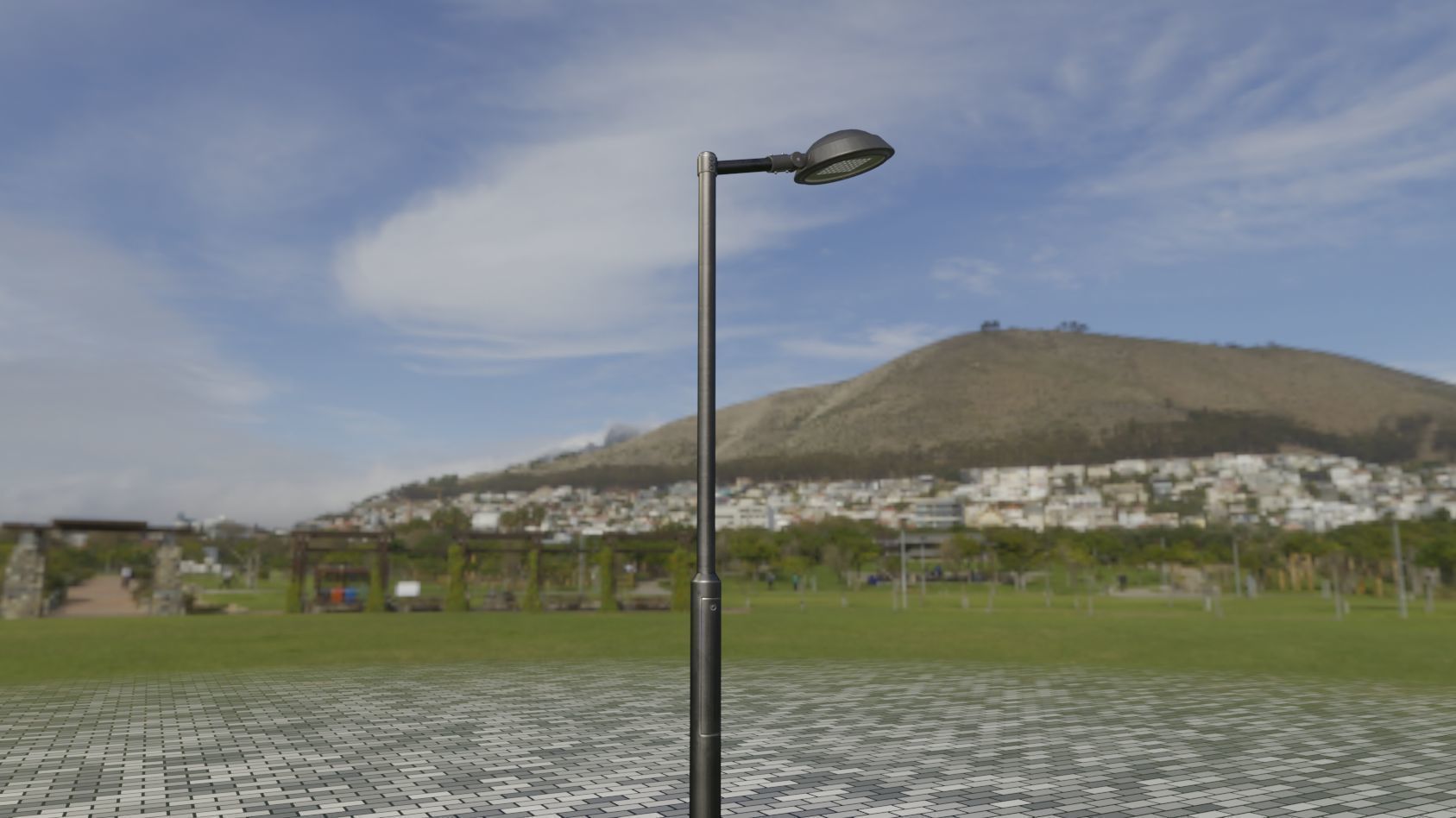 Street Light 15 version 1 3m with pole 3 Low-poly 3D model_62