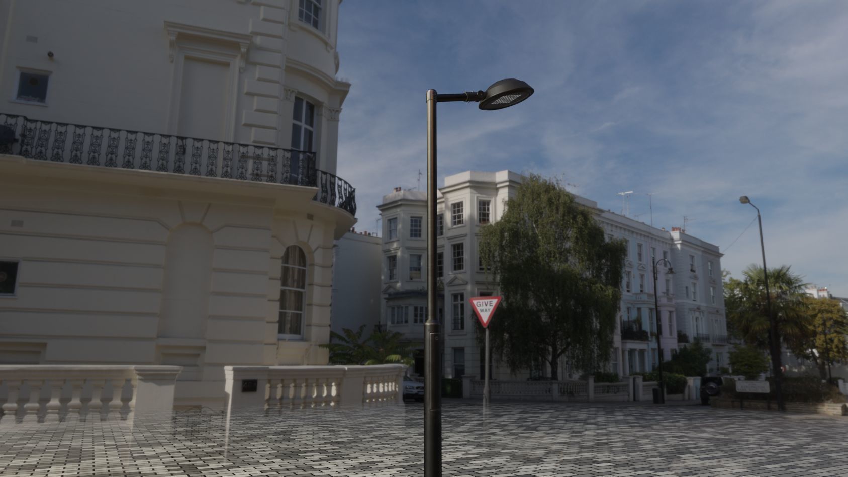 Street Light 15 version 1 3m with pole 3 Low-poly 3D model_95