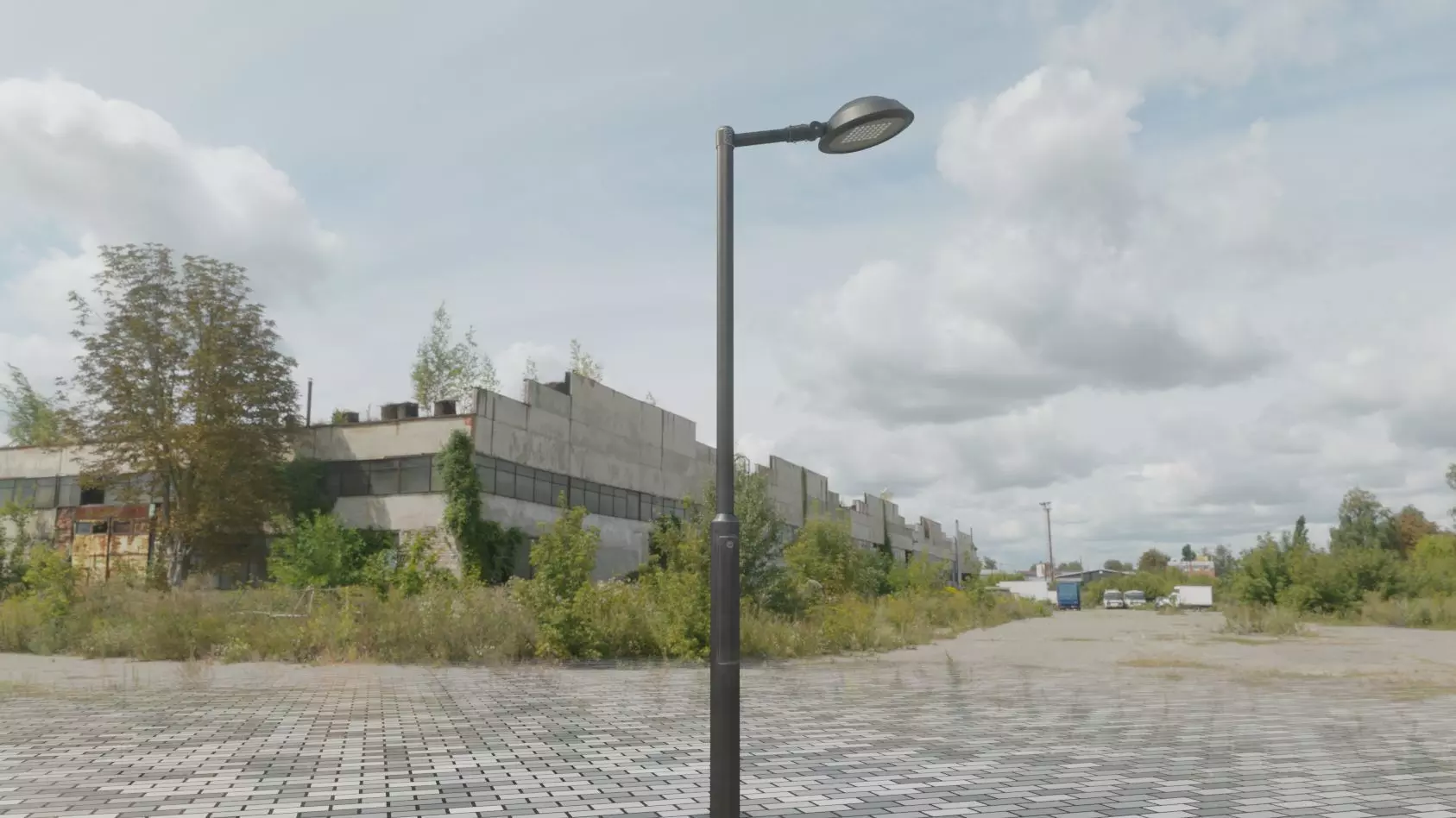 Street Light 15 version 1 3m with pole 3 Low-poly 3D model_0