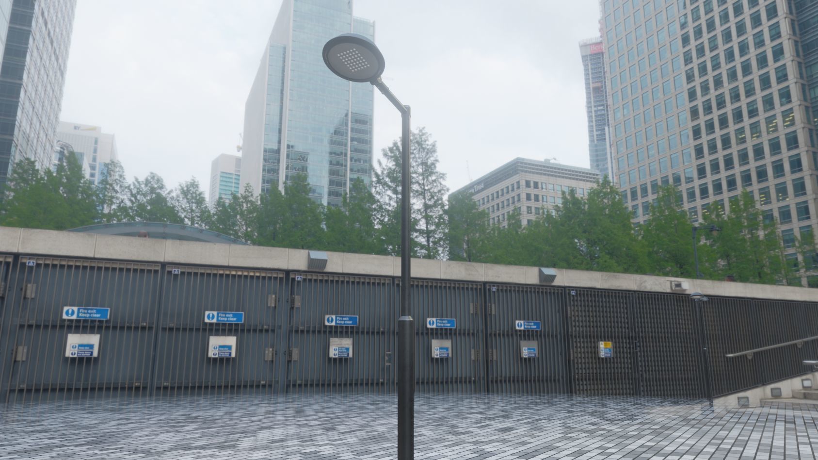 Street Light 15 version 1 3m with pole 3 Low-poly 3D model_76