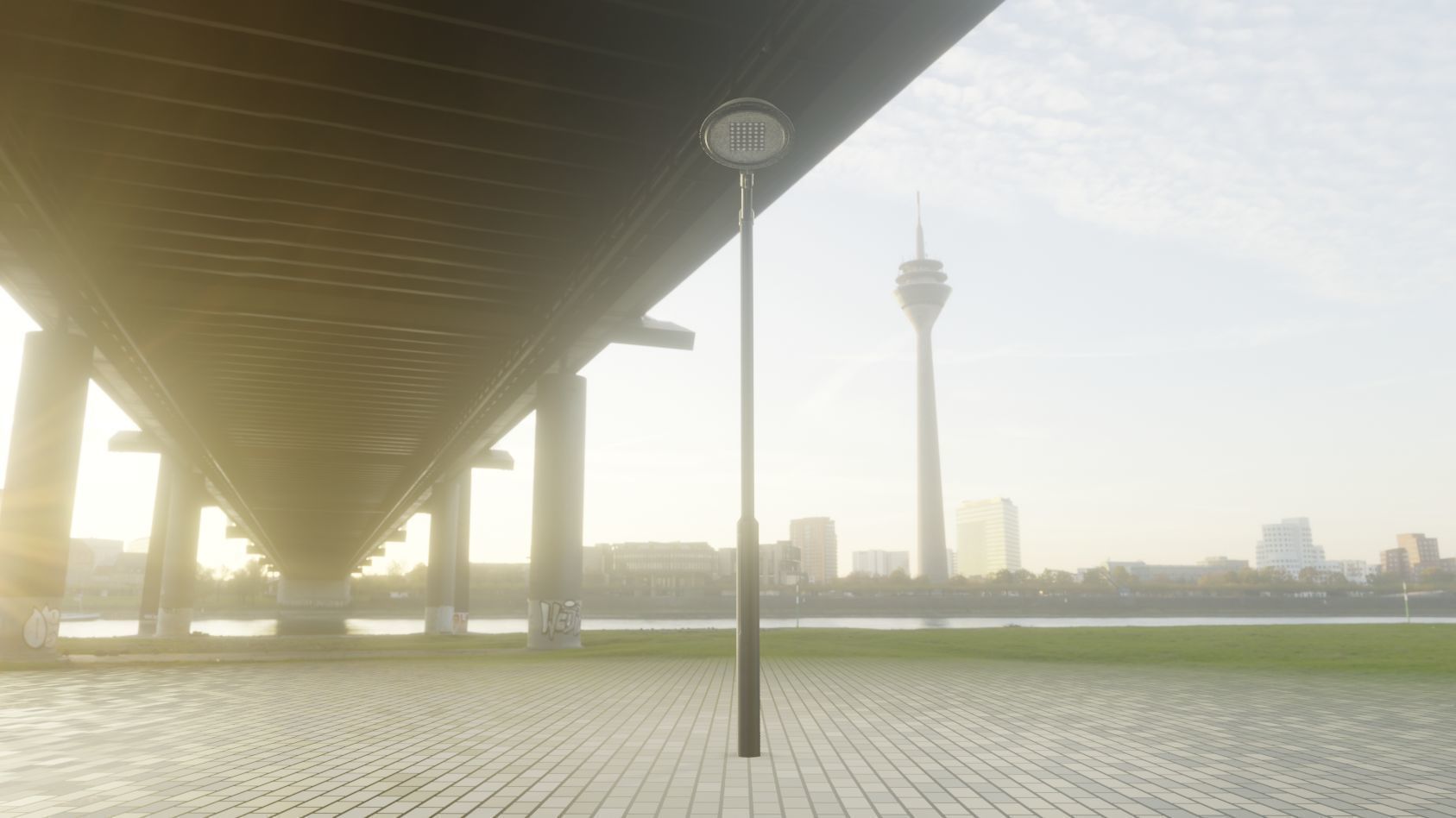 Street Light 15 version 1 3m with pole 3 Low-poly 3D model_41