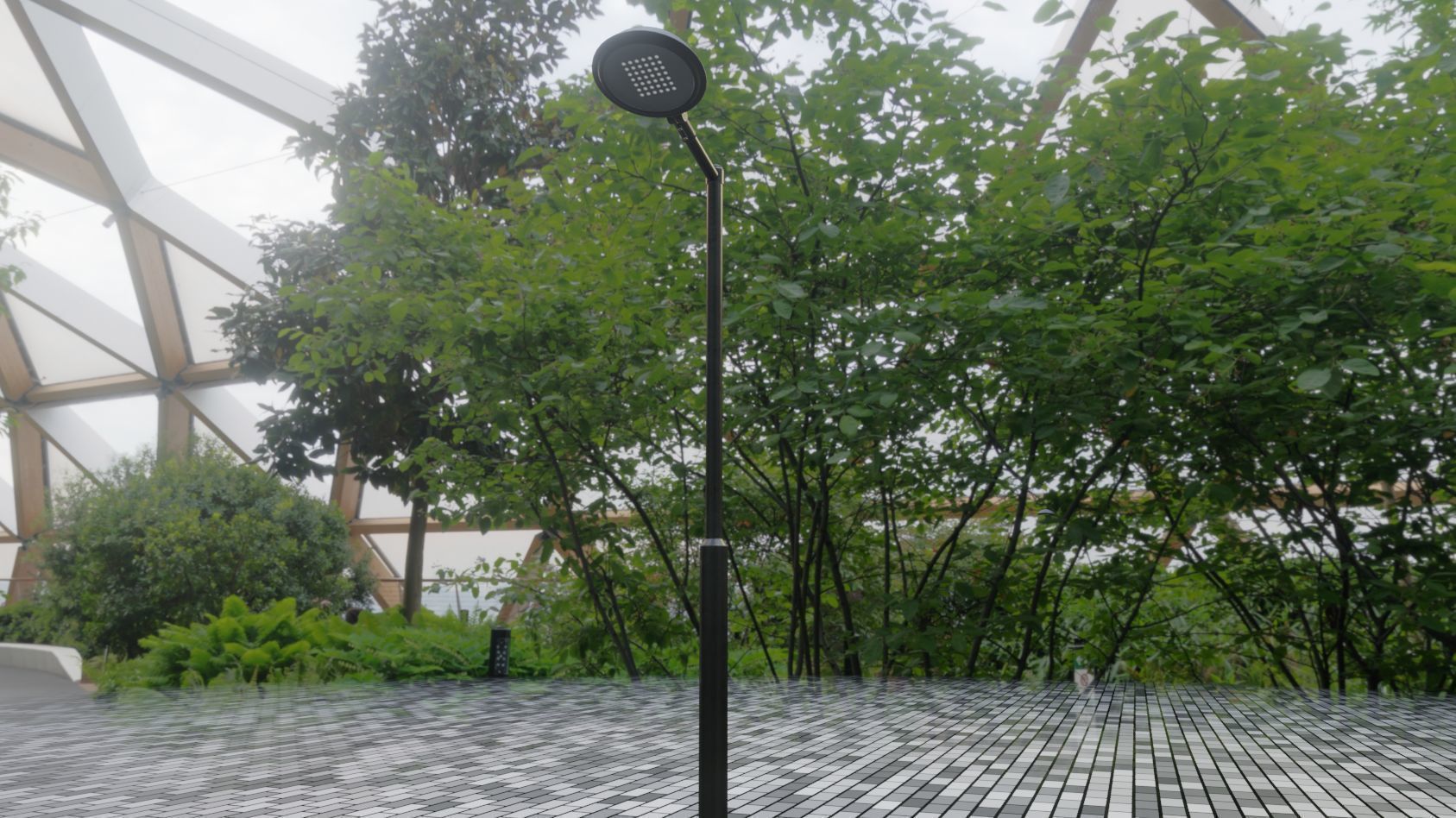 Street Light 15 version 1 3m with pole 3 Low-poly 3D model_75