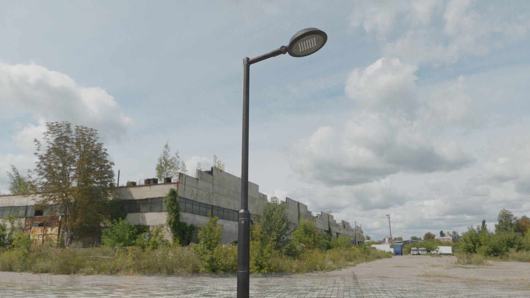 Street Light 15 version 1 3m with pole 3 Low-poly 3D model_66