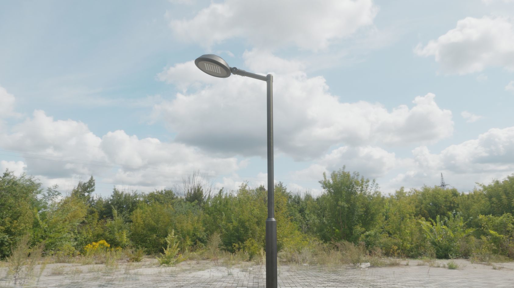 Street Light 15 version 1 3m with pole 3 Low-poly 3D model_81