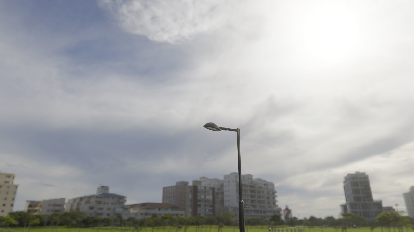 Street Light 15 version 1 3m with pole 3 Low-poly 3D model_21