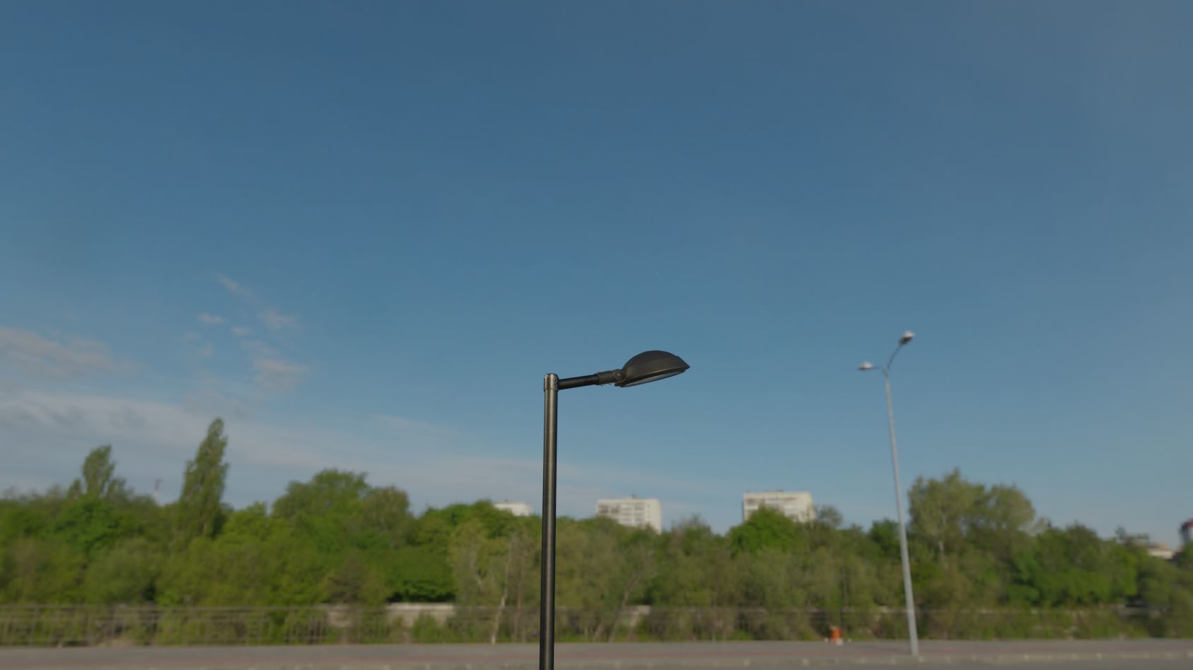 Street Light 15 version 1 3m with pole 3 Low-poly 3D model_32